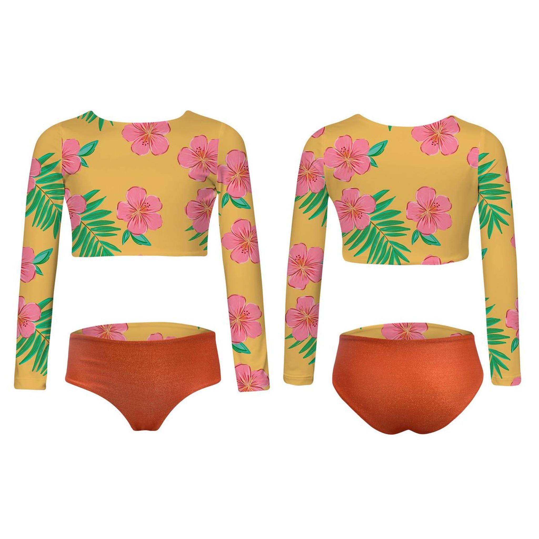 SUN BIKINI - HIBISCUS AMARILLO