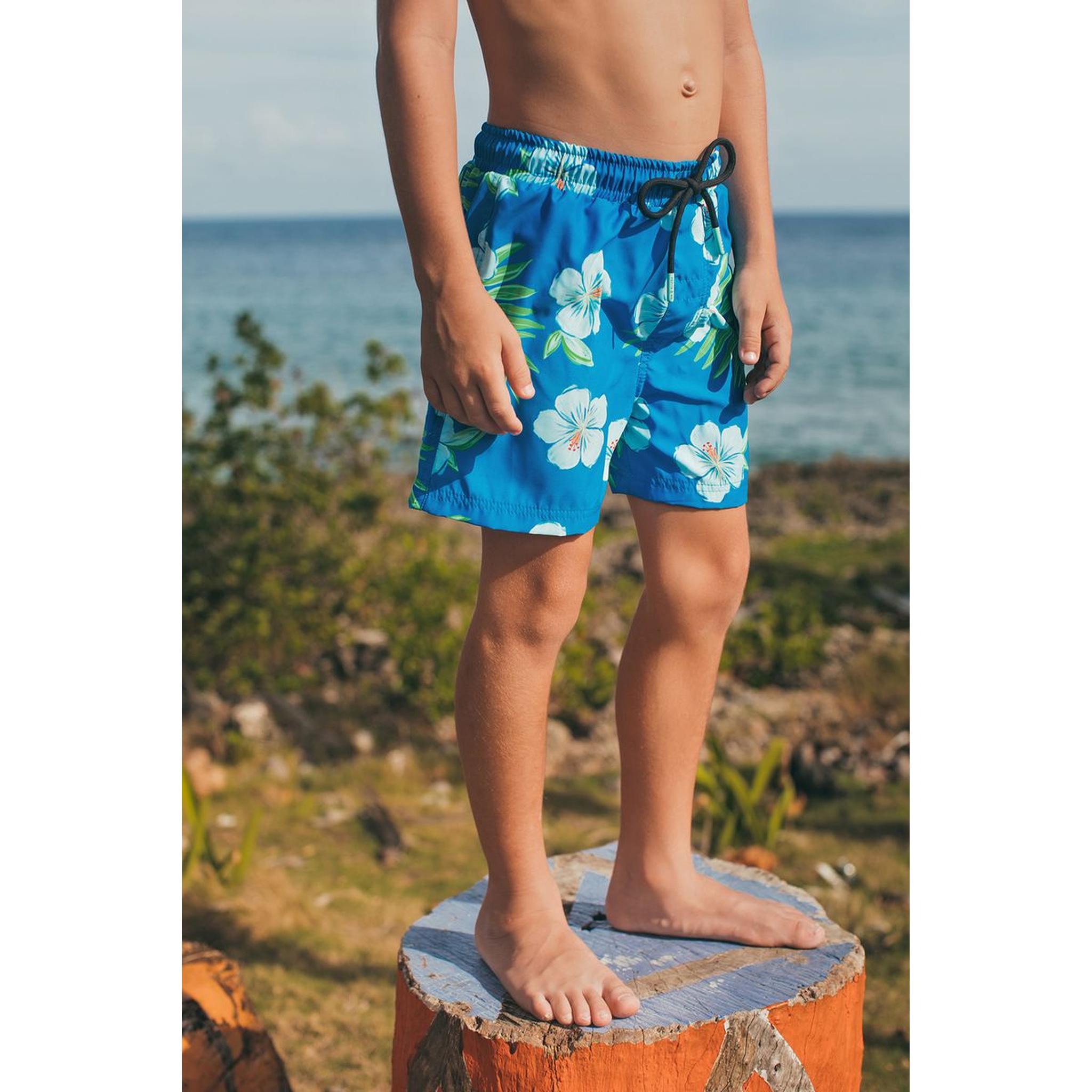 SWIMSHORTS - HIBISCUS AZUL