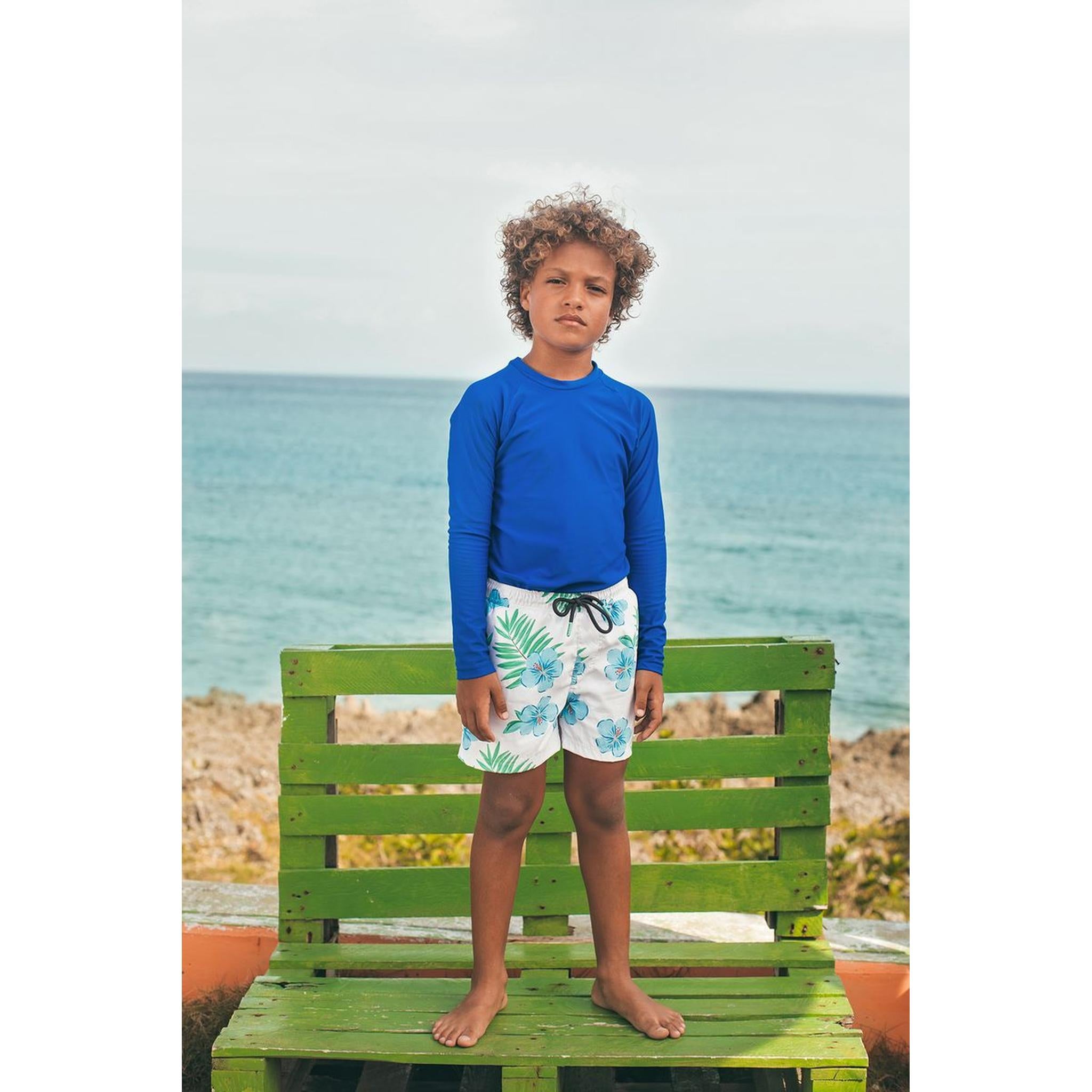 SWIMSHORTS - HIBISCUS AZUL ARENA