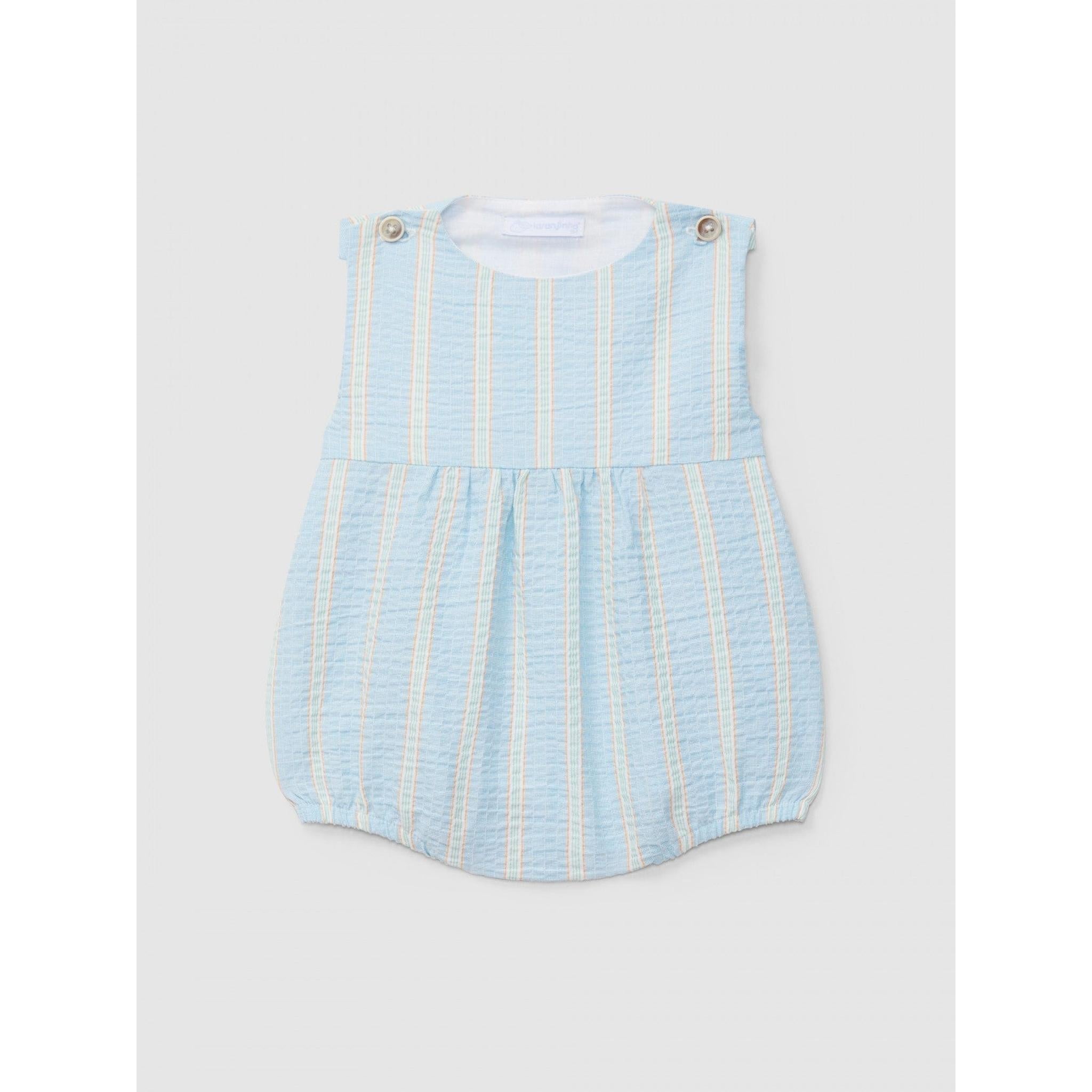 Shortie seersucker fabric stripes multi-coloured