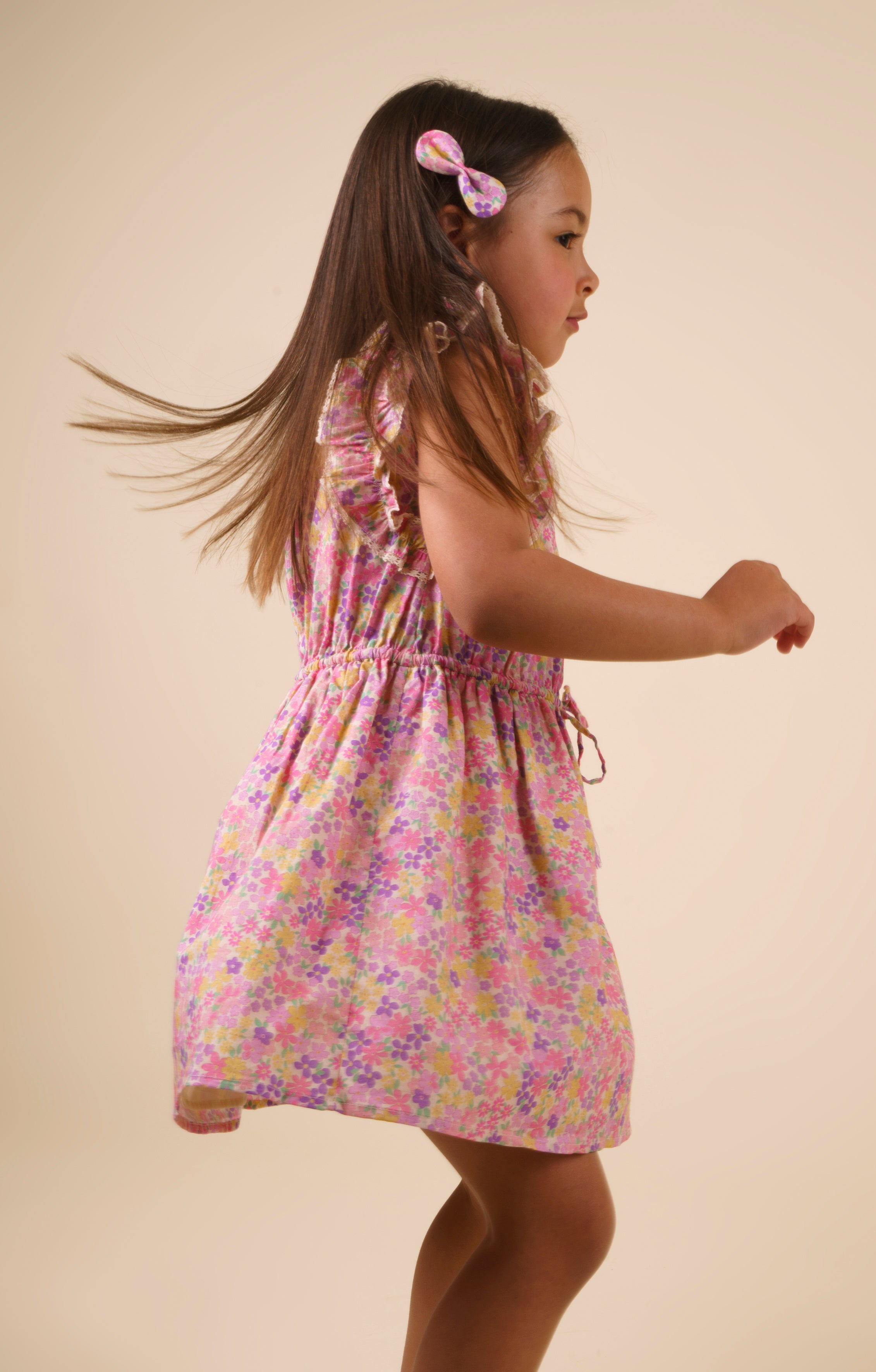 Florence Dress - EMMA FLORAL PURPLE PRINT