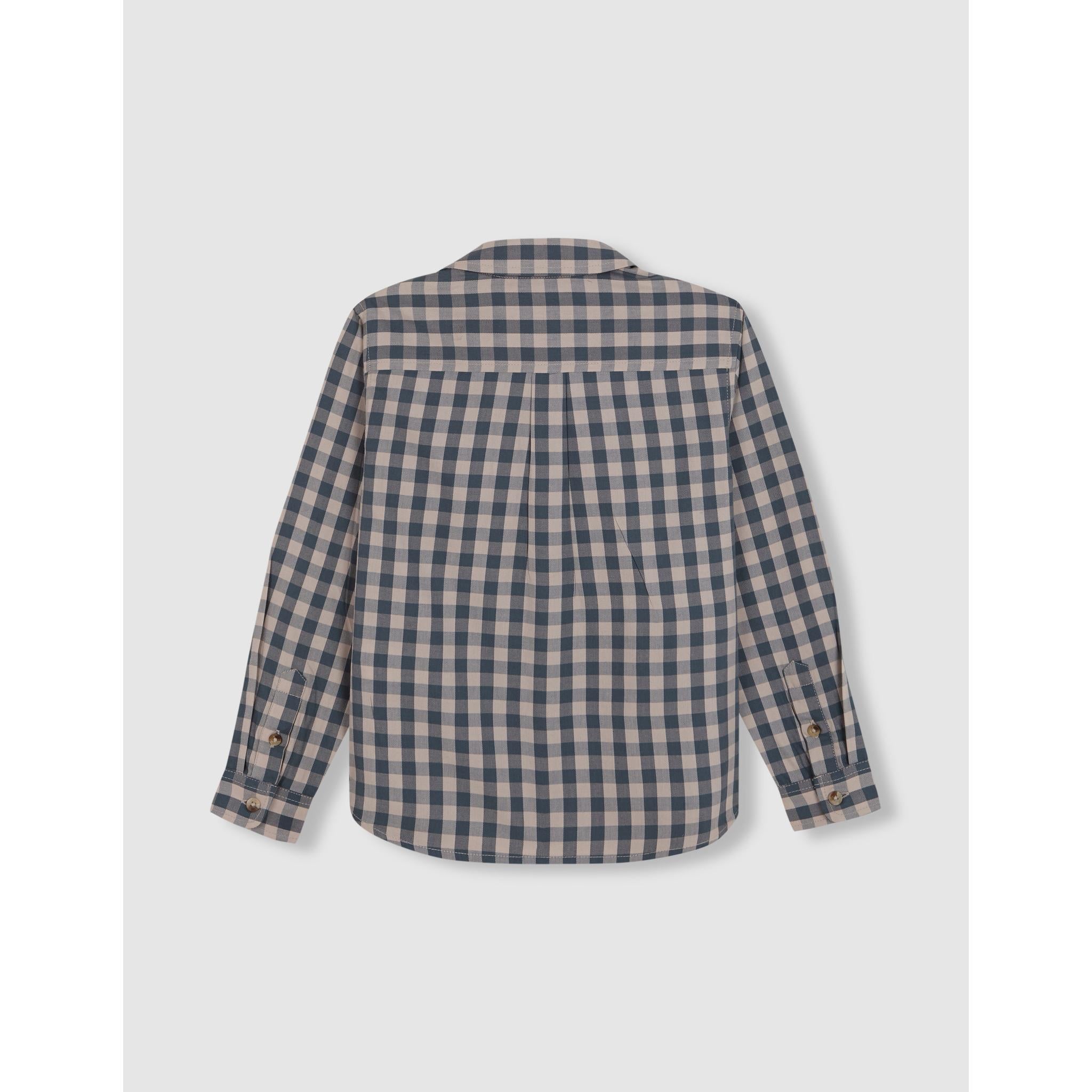 Camisa cuadros tapeta corta verde