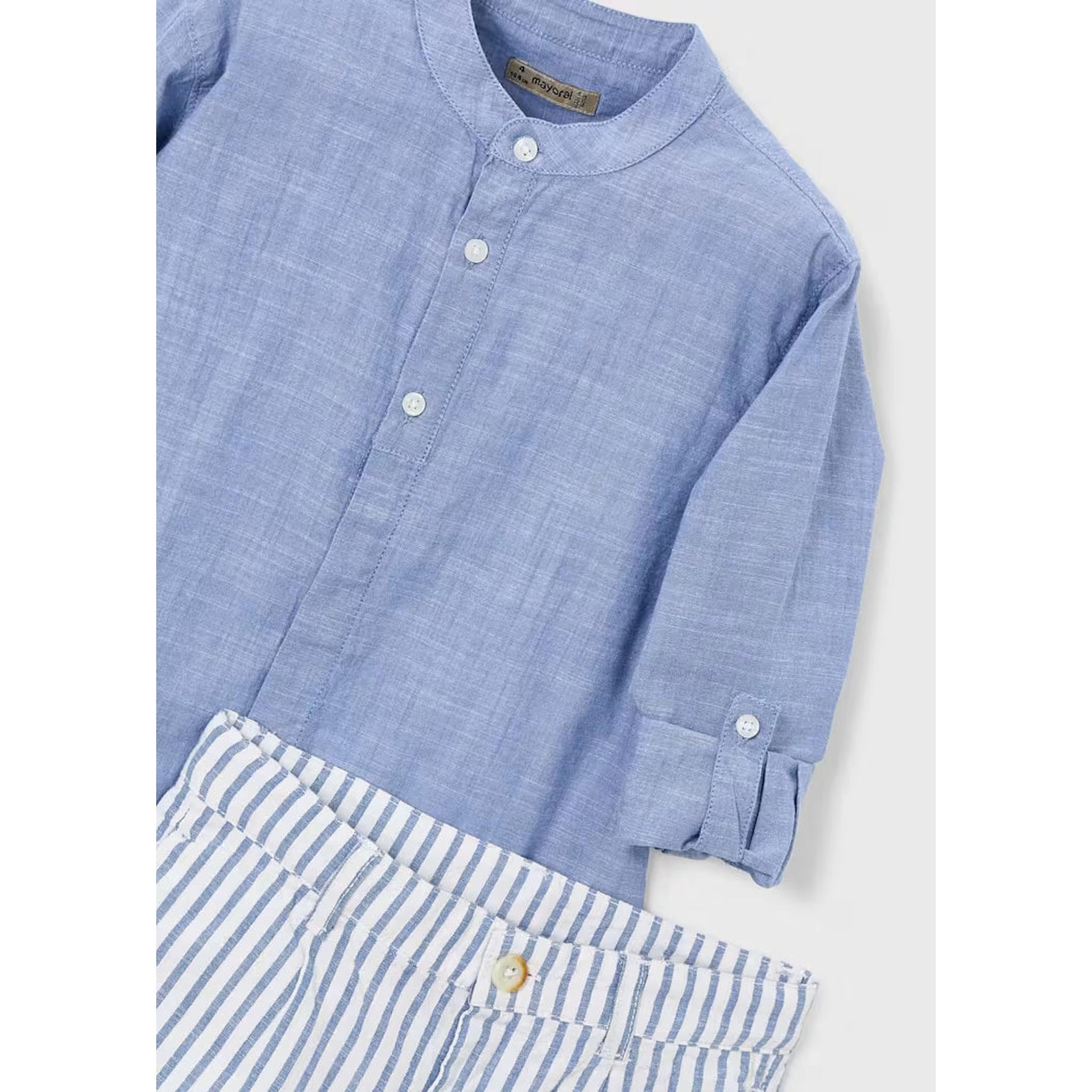 Boy Linen Shorts and Shirt Set