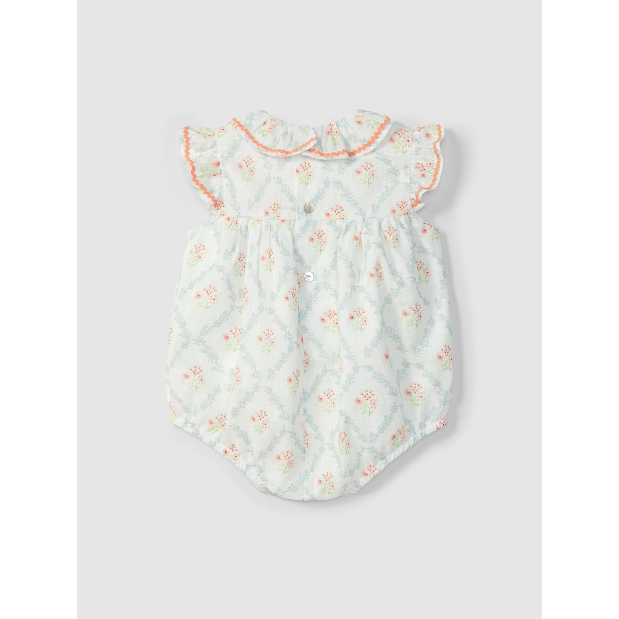 Floral shortie with rickrack