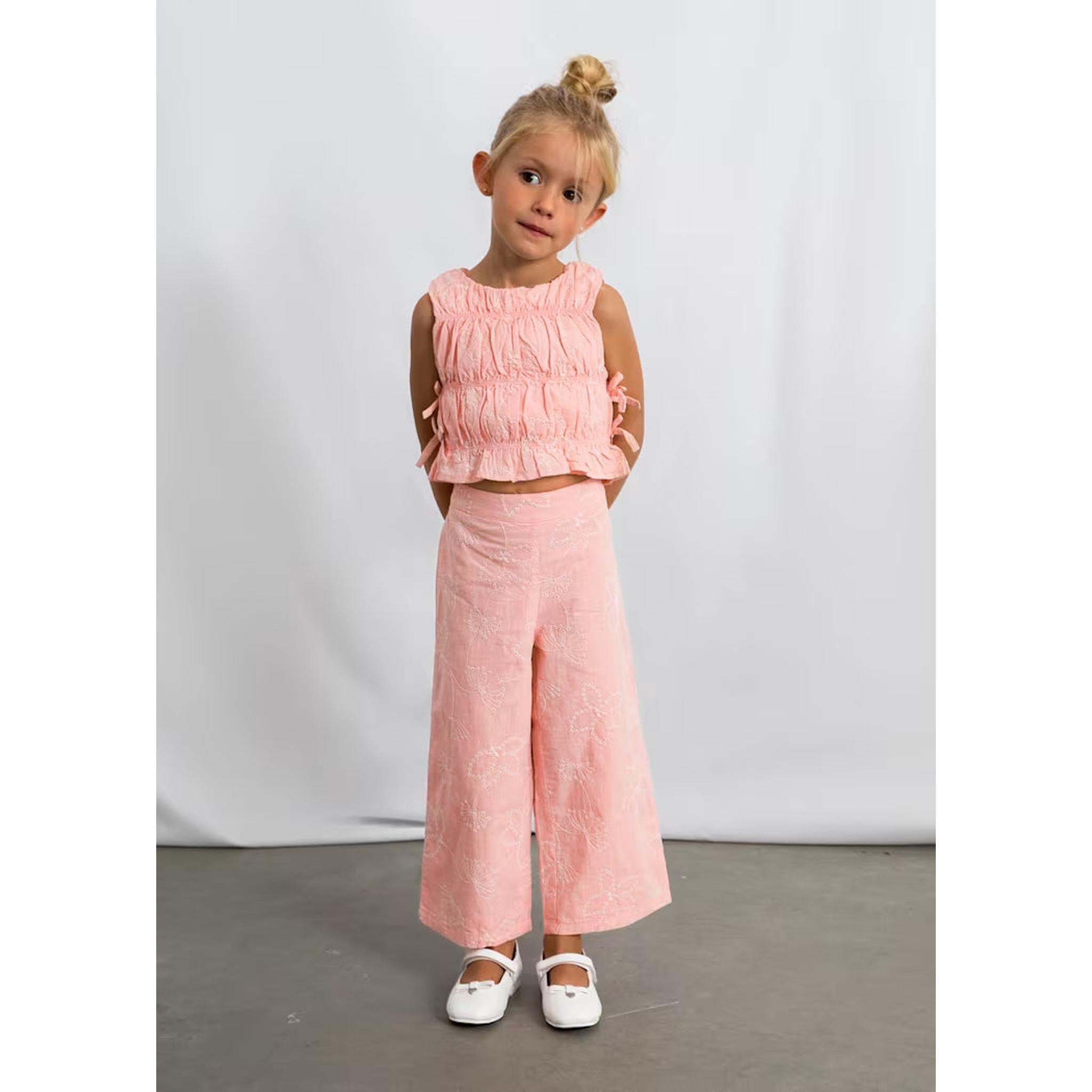 Girl Pants and Ruched Top Set