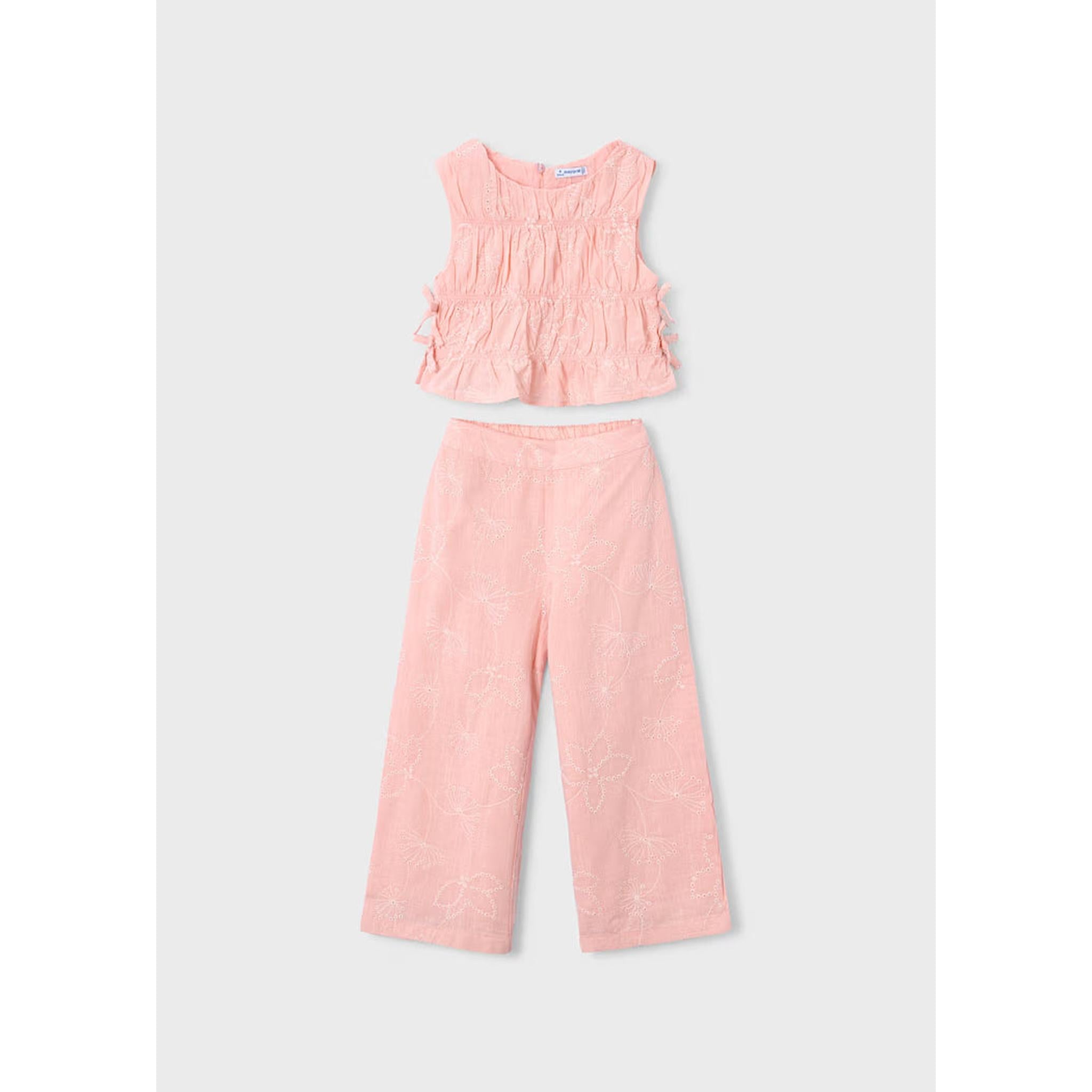 Girl Pants and Ruched Top Set