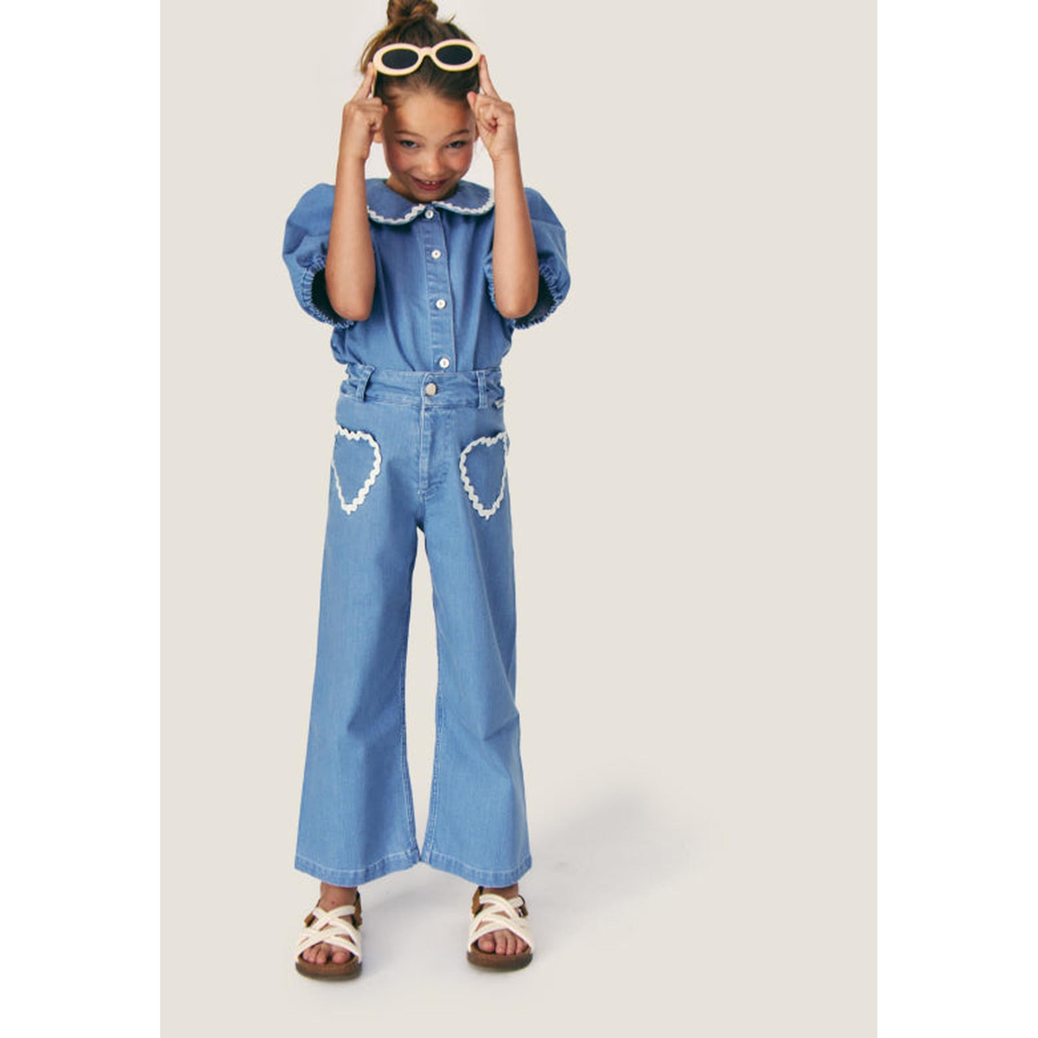 Louise Denim Pant Set