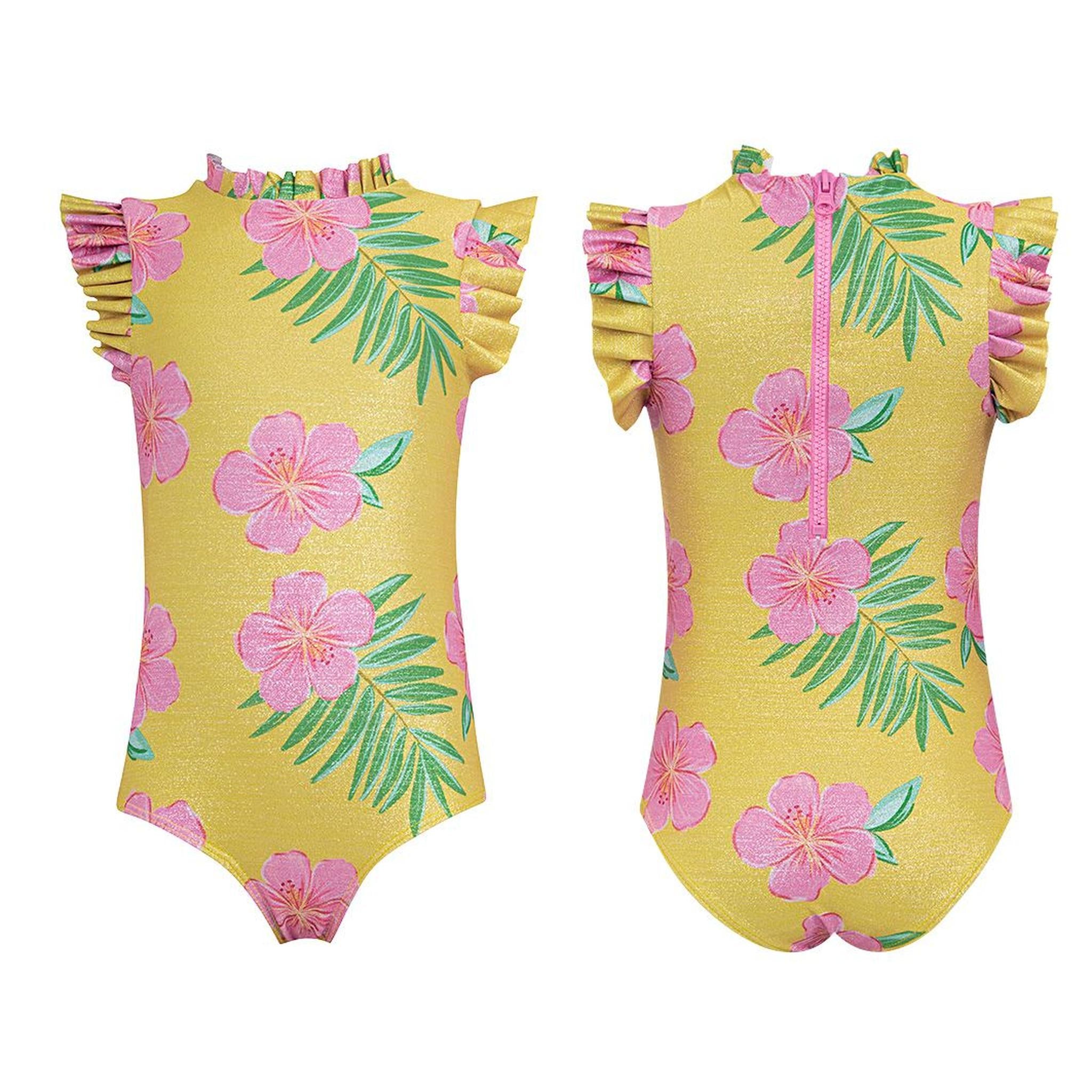 ALISSON ONE PIECE -  HIBISCUS AMARILLO - SHINE