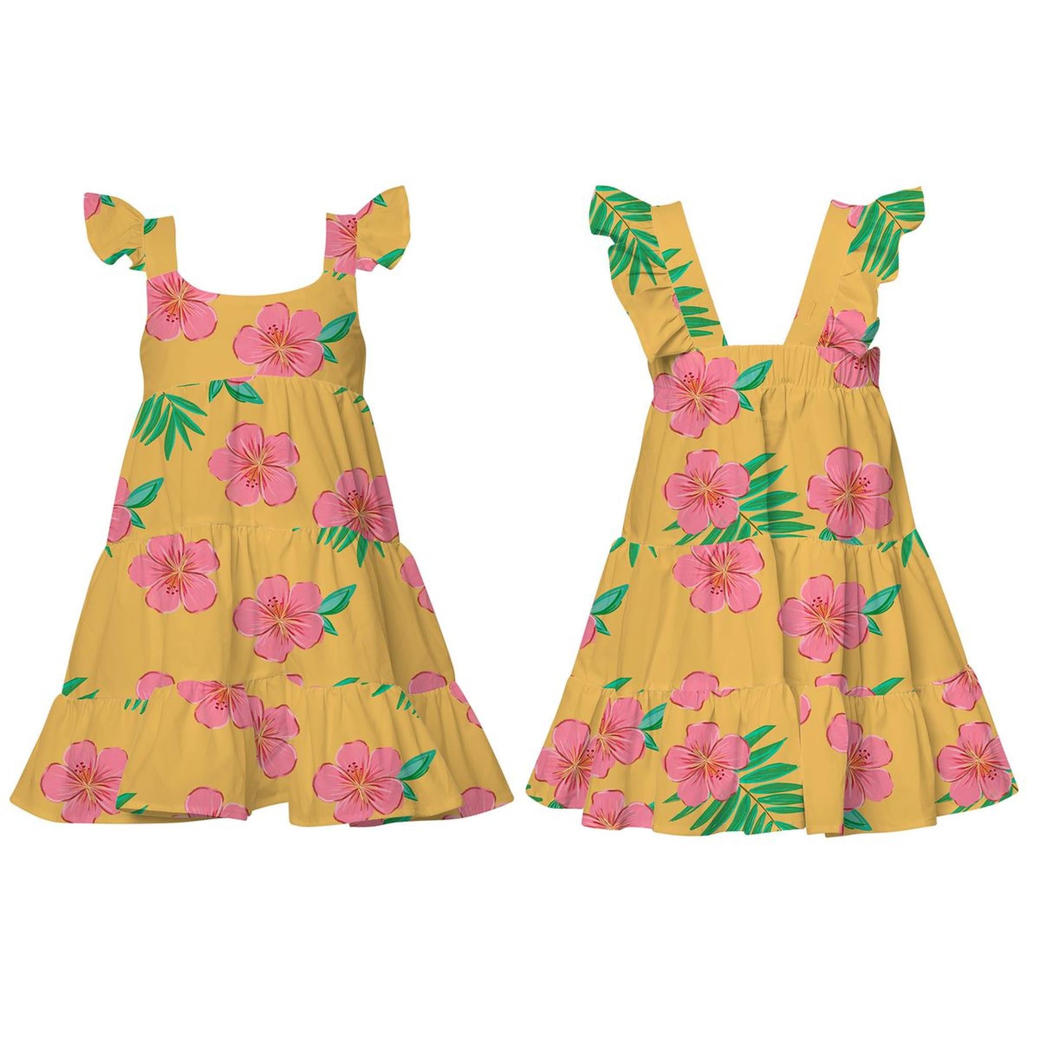 CORISA DRESS -  HIBISCUS AMARILLO