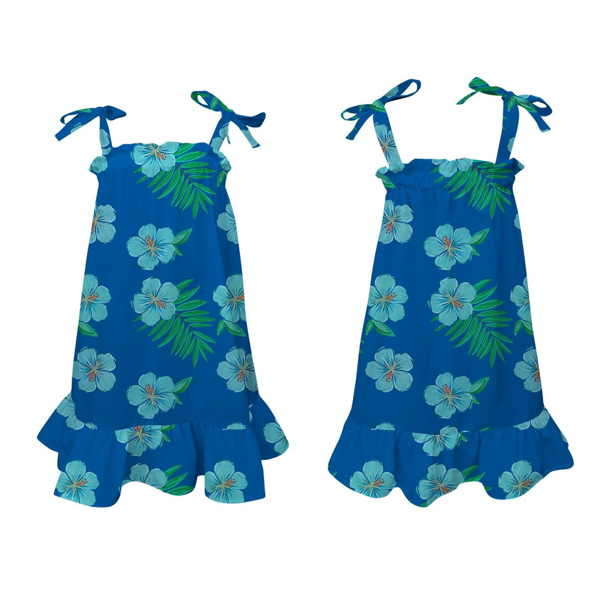 ELISA DRESS -  HIBISCUS AZUL