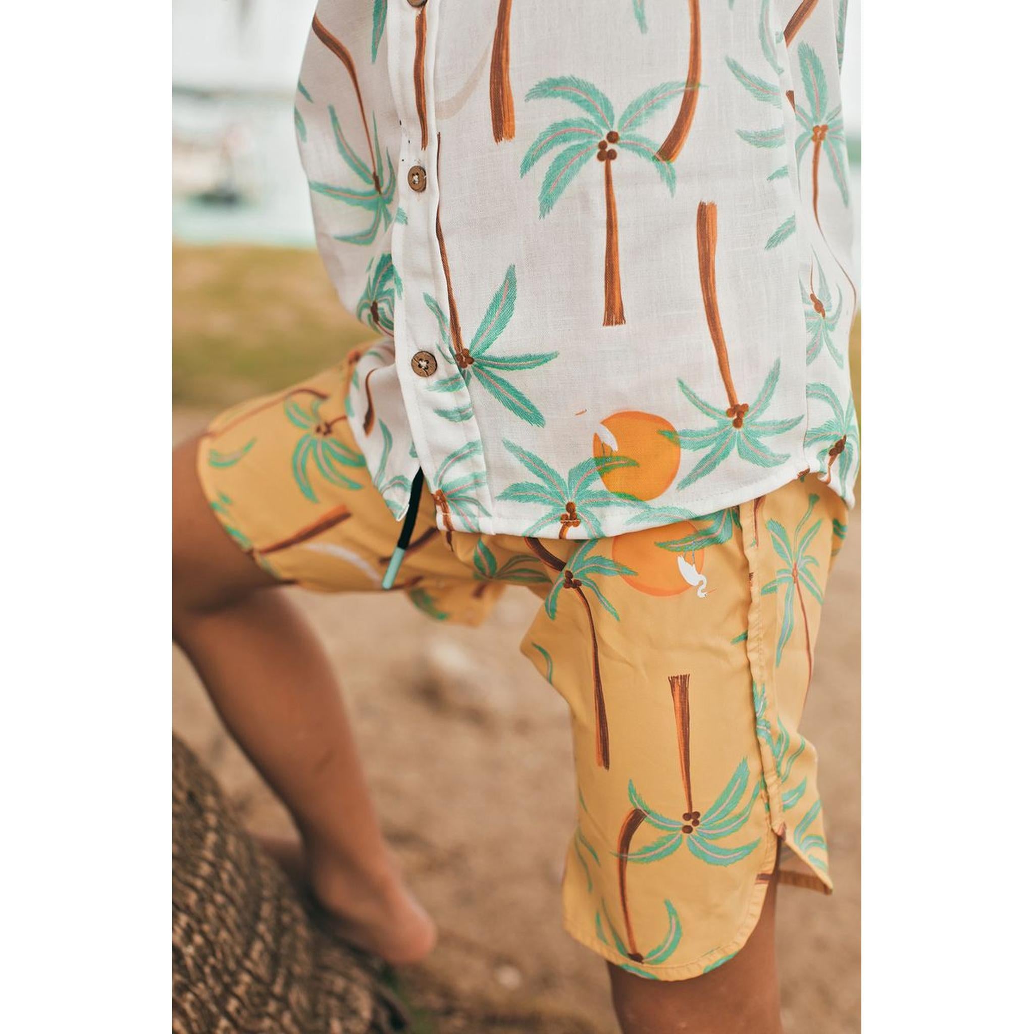 SWIMSHORTS - PALMERA AMARILLO