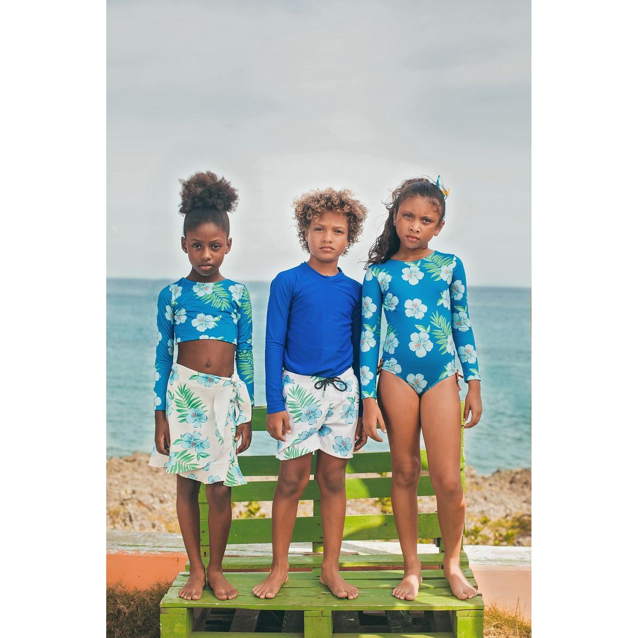 MAREA SKIRT - HIBISCUS AZUL