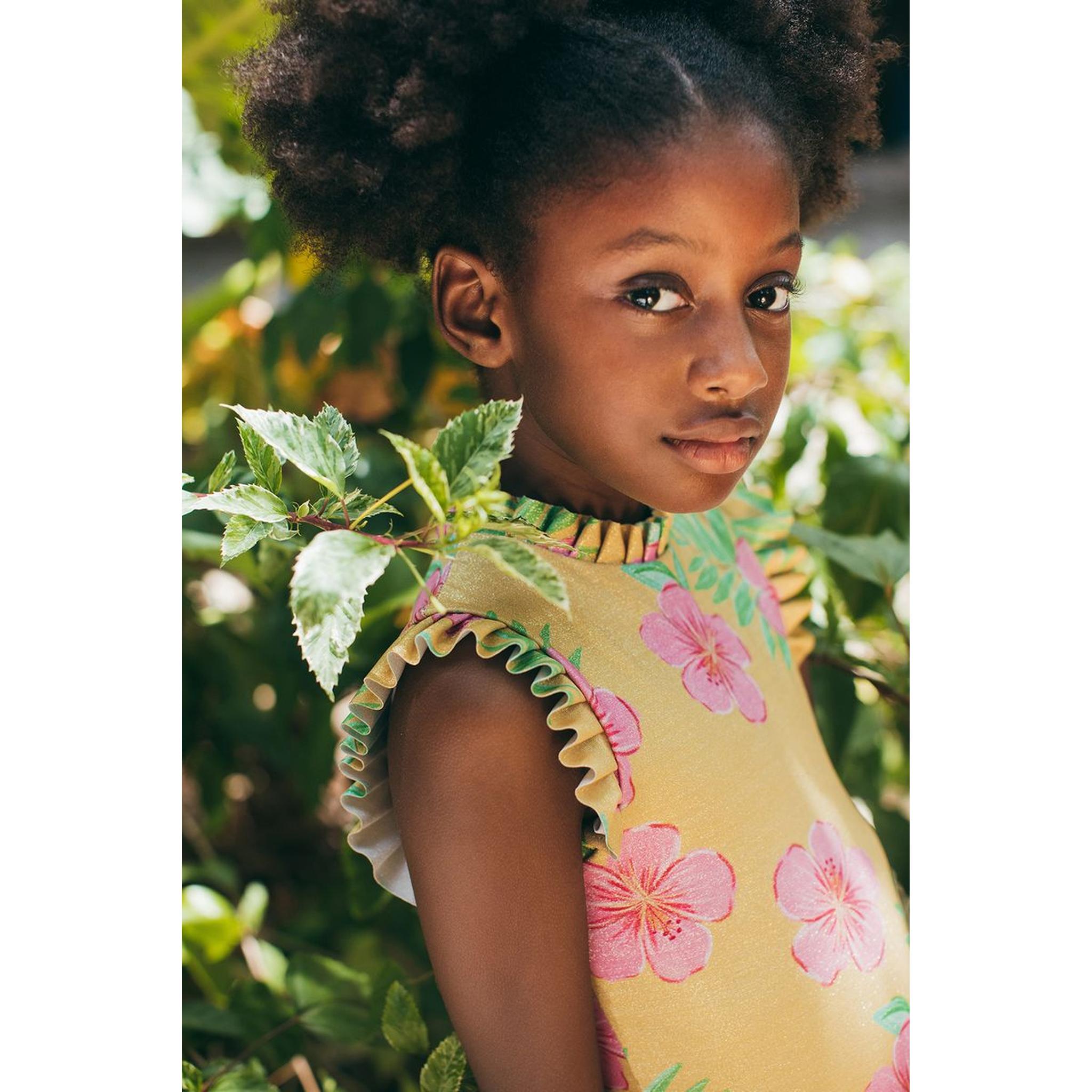 ALISSON ONE PIECE -  HIBISCUS AMARILLO - SHINE