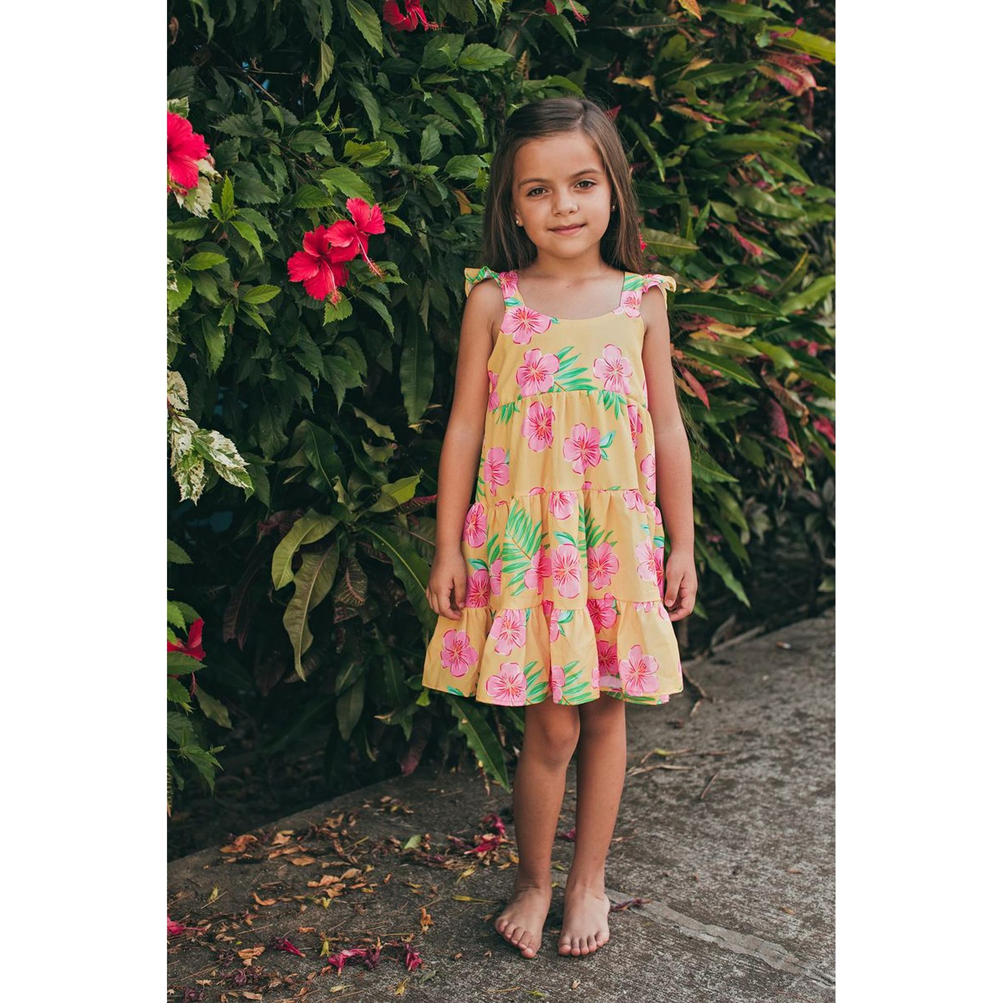 CORISA DRESS -  HIBISCUS AMARILLO