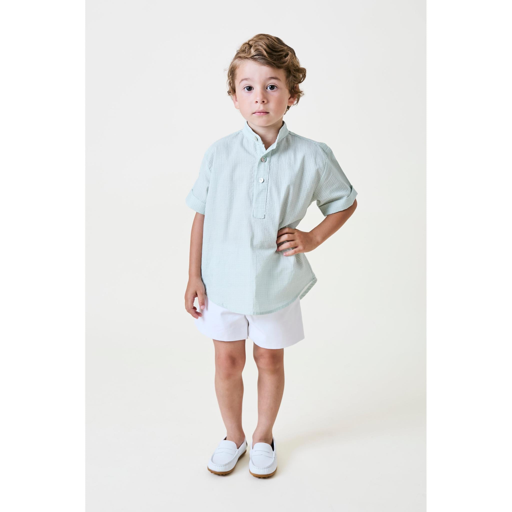 Jade Vichy Short Set