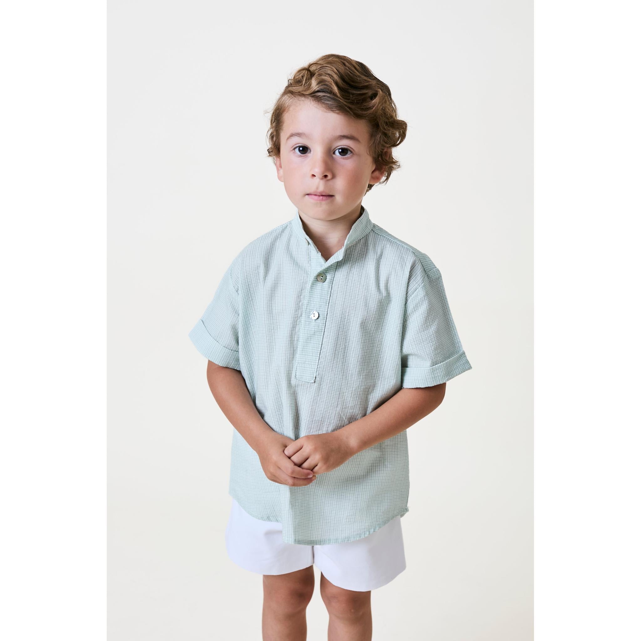 Jade Vichy Short Set