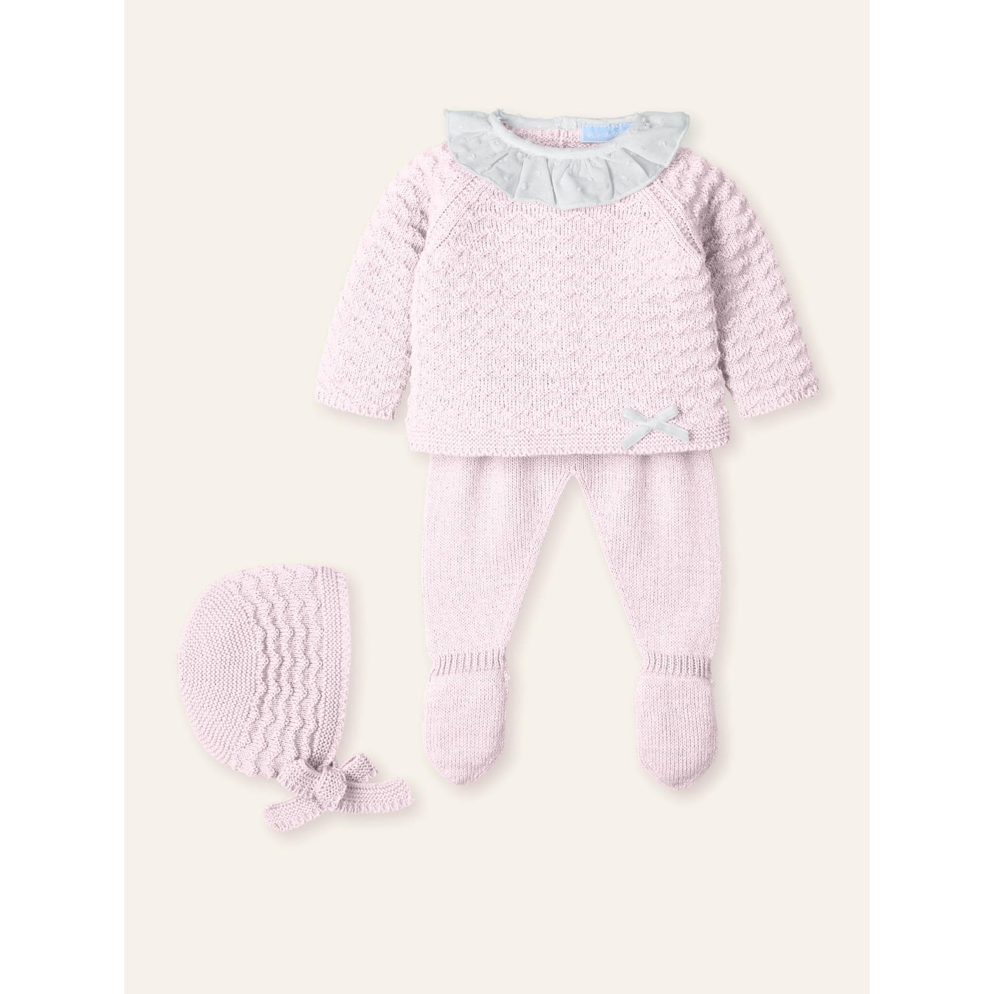 Plumetti Collar Knitted Set