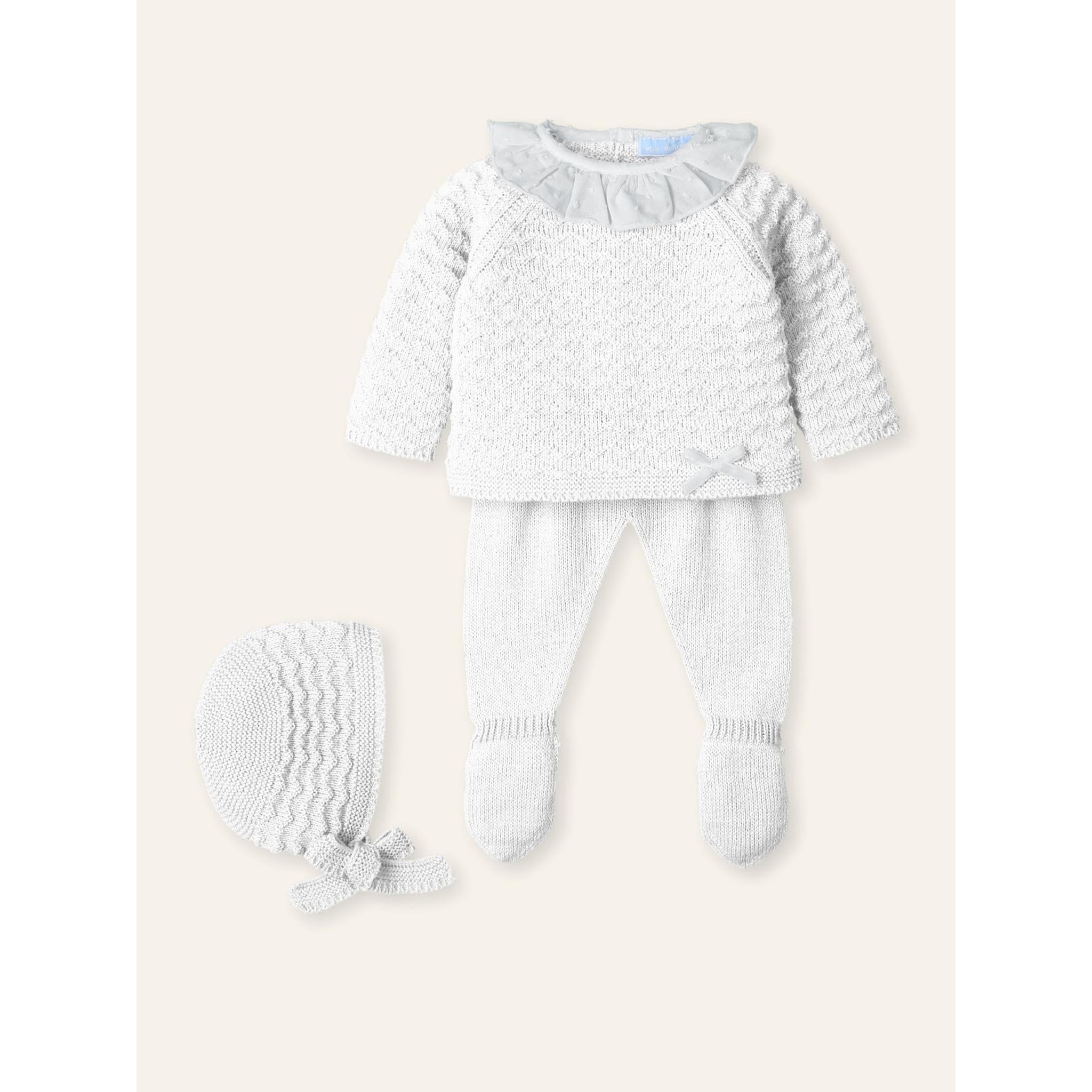 Plumetti Collar Knitted Set
