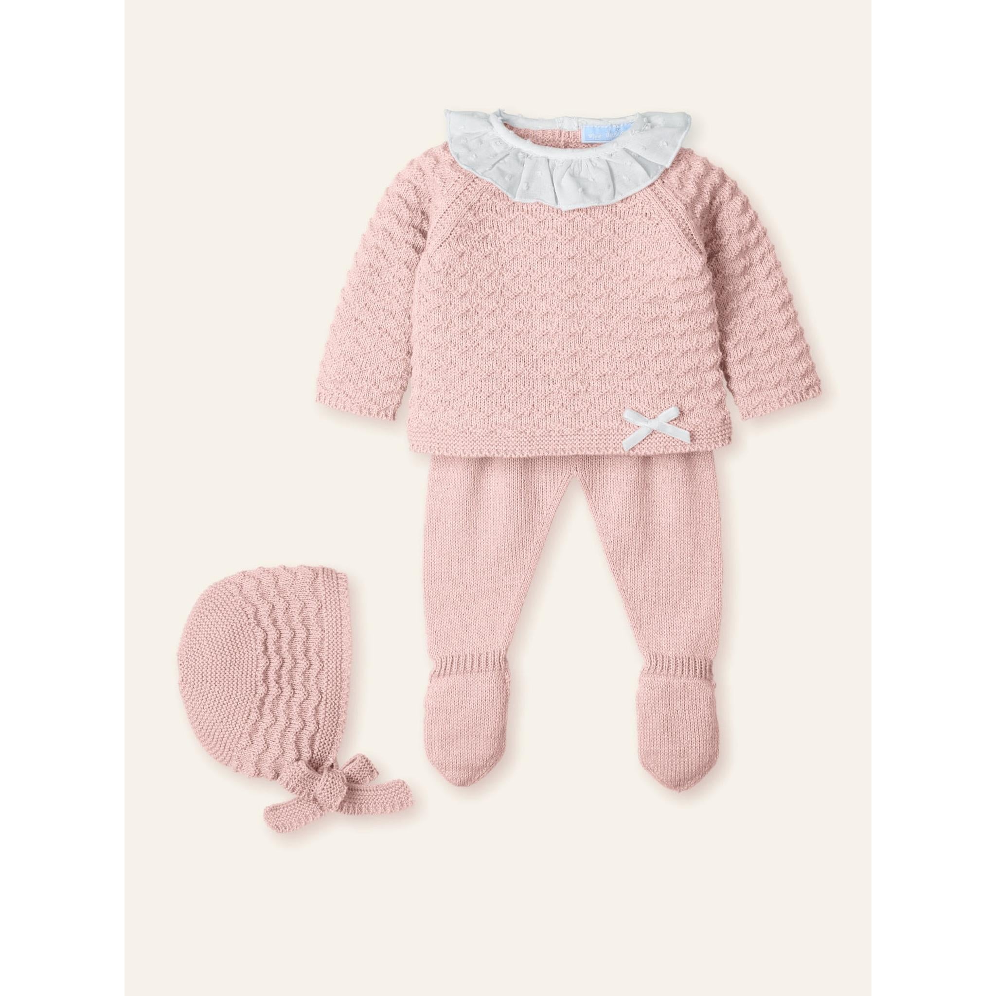 Plumetti Collar Knitted Set