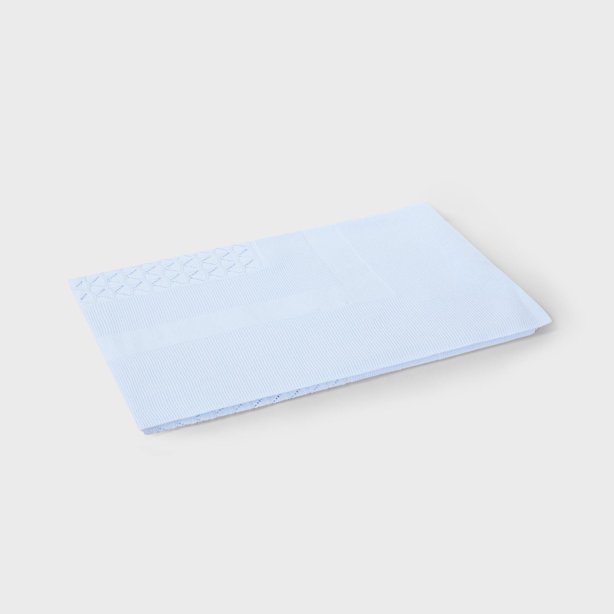 Blue Knitted Blanket