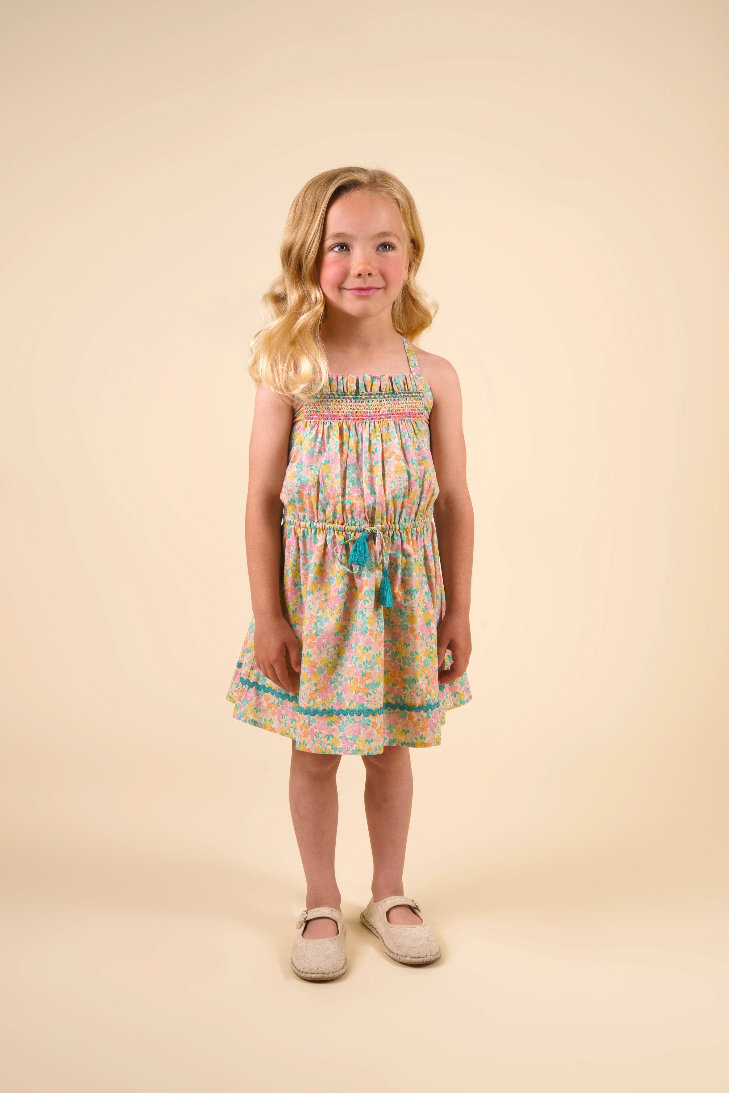 Alisson Dress - EMMA FLORAL MINT PRINT