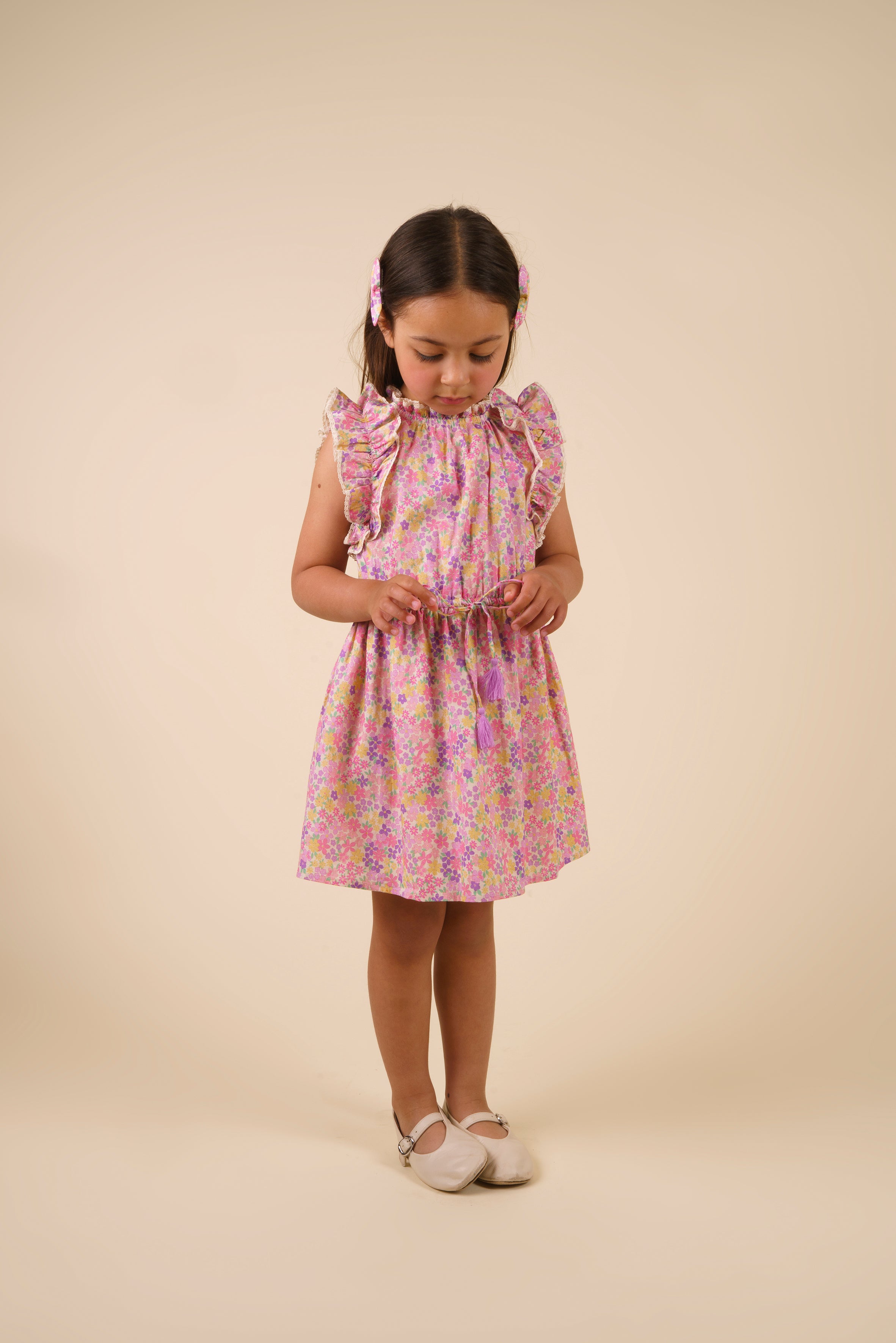 Florence Dress - EMMA FLORAL PURPLE PRINT