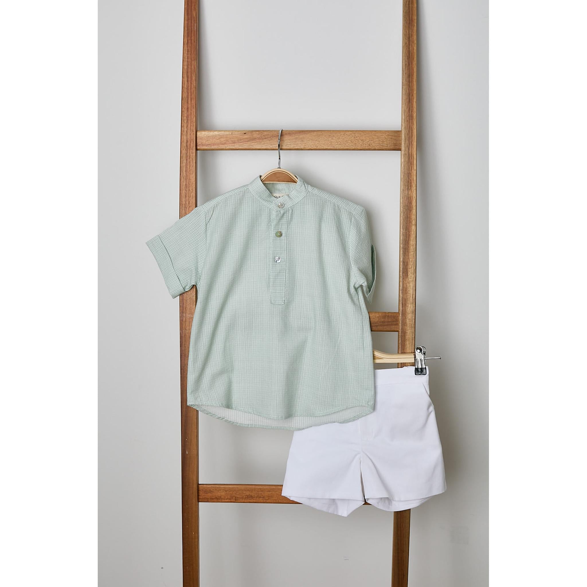 Jade Vichy Short Set