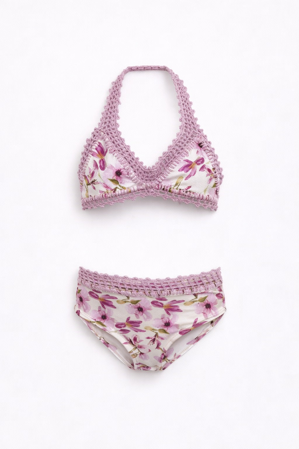 Flower Crochet Bikini Set