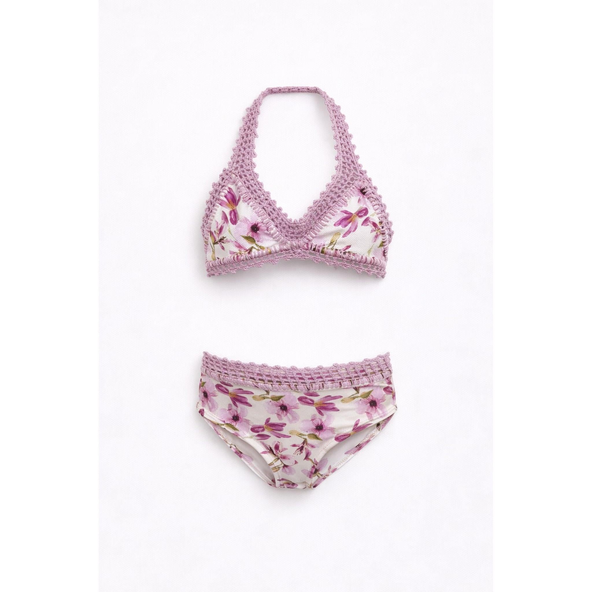 Flower Crochet Bikini Set