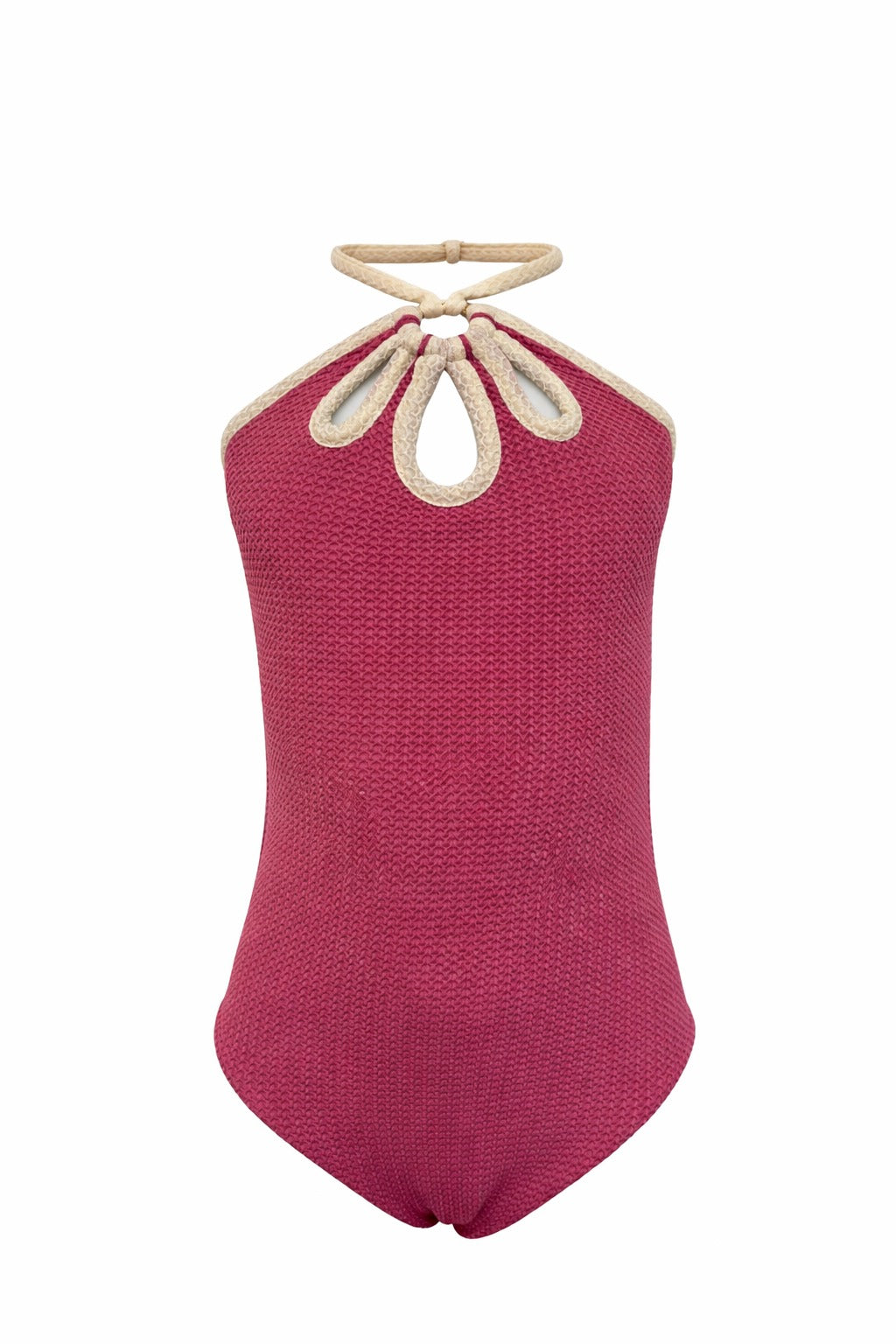 Pink Tricot One Piece Set