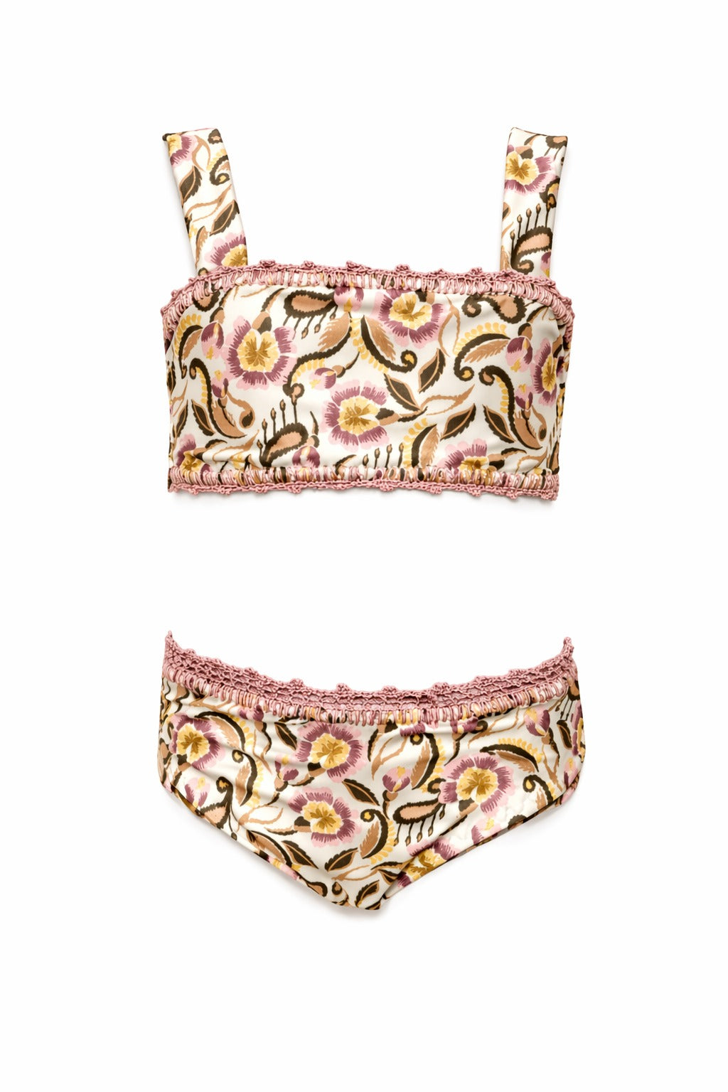 Yellow Flower Bikini Set