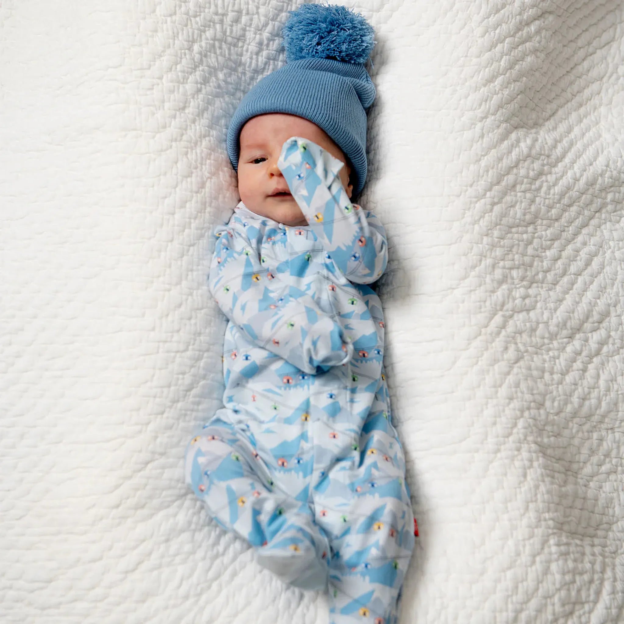 Blue Apres Chic Modal Footie