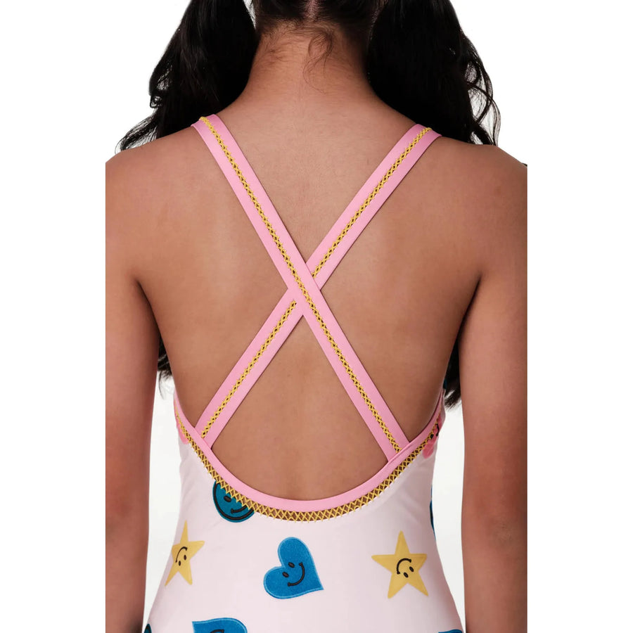 Crossed - Happy Day Pink One Piece