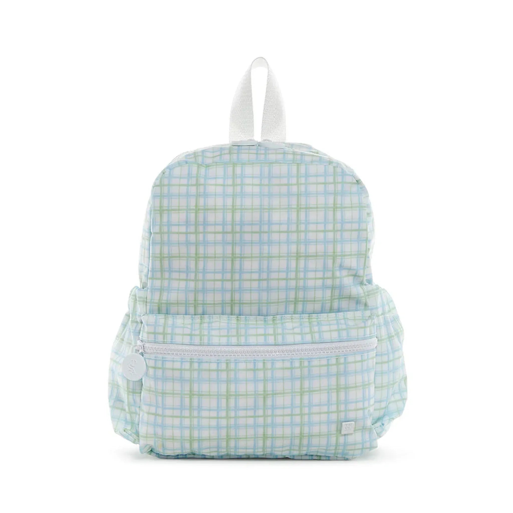 MINI BACKER - PLAID GREEN