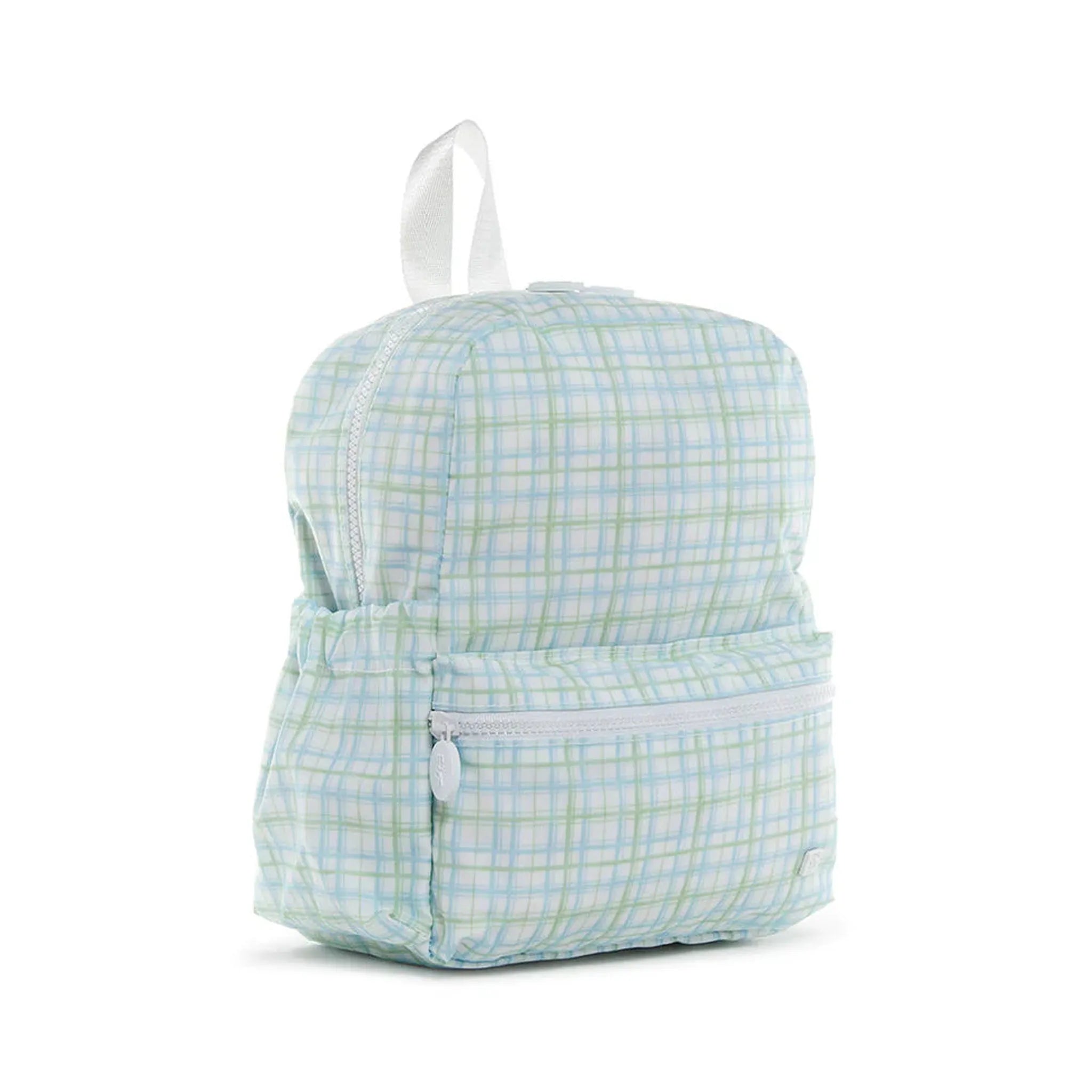 MINI BACKER - PLAID GREEN