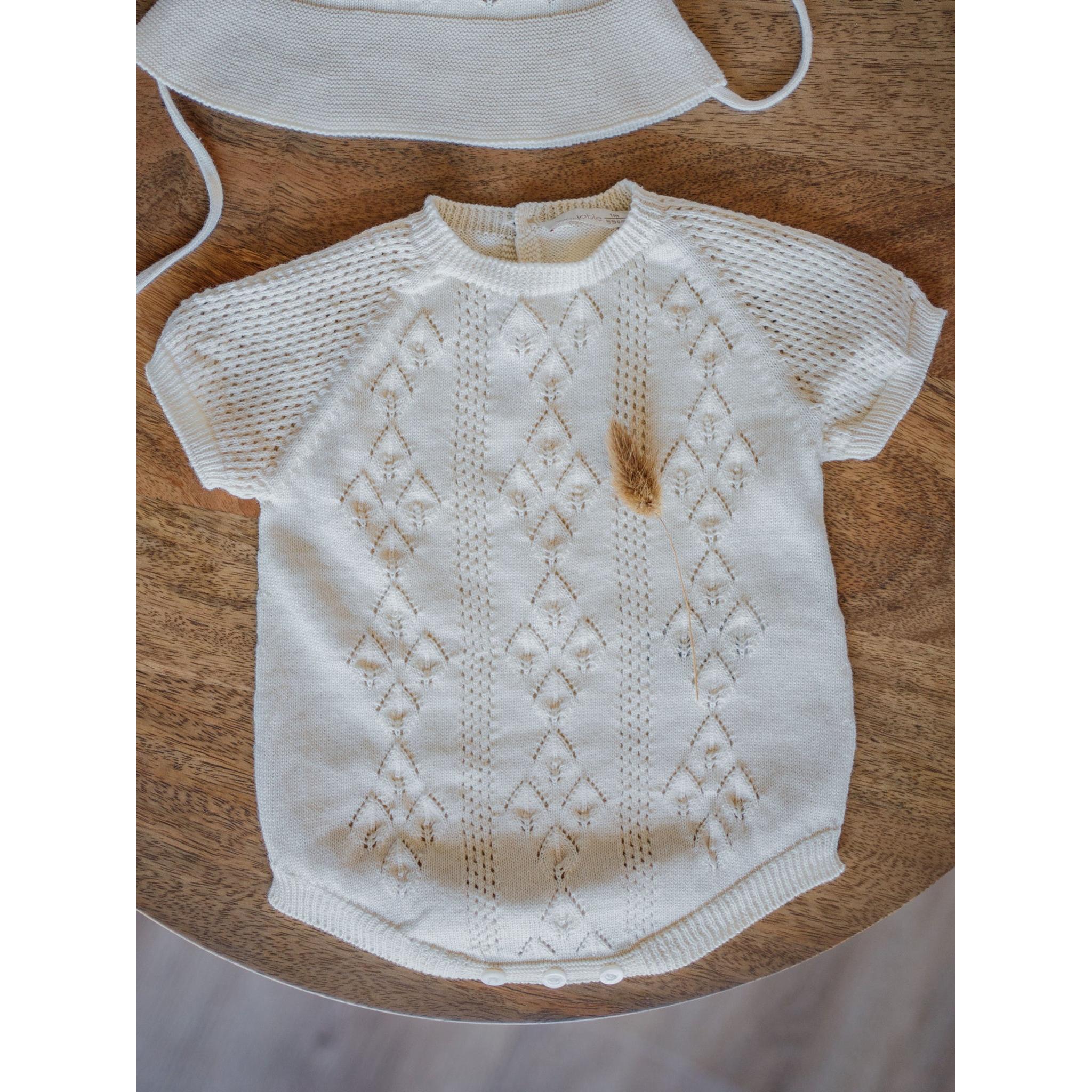 Boundless Love Blue Knitted Romper