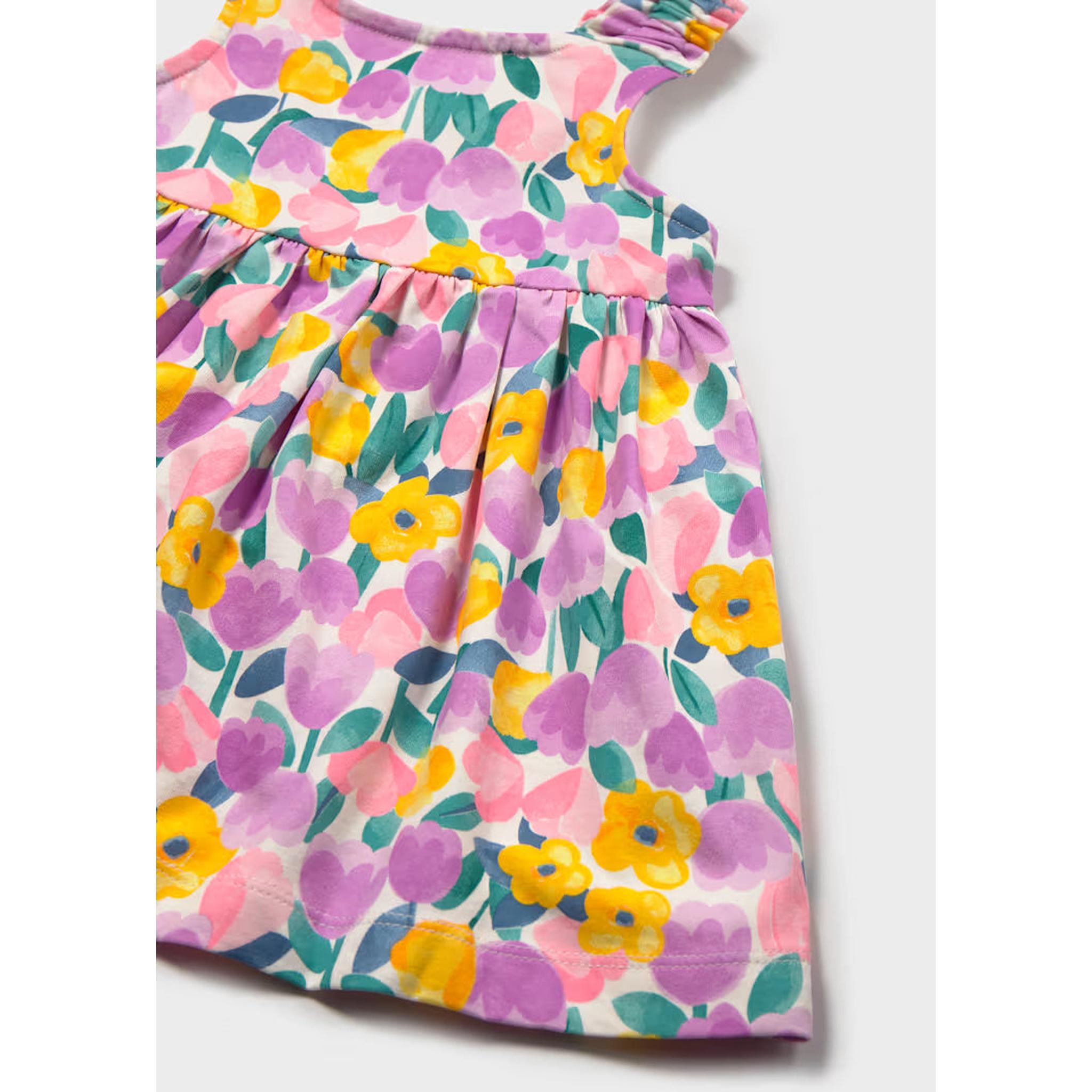Baby Printed Dress with Bloomers