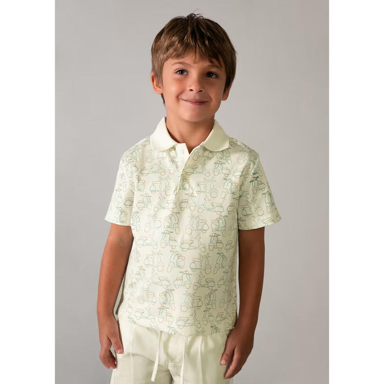 Printed Vespa Polo Set