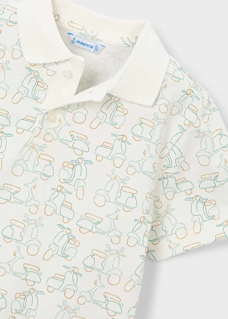 Printed Vespa Polo Set
