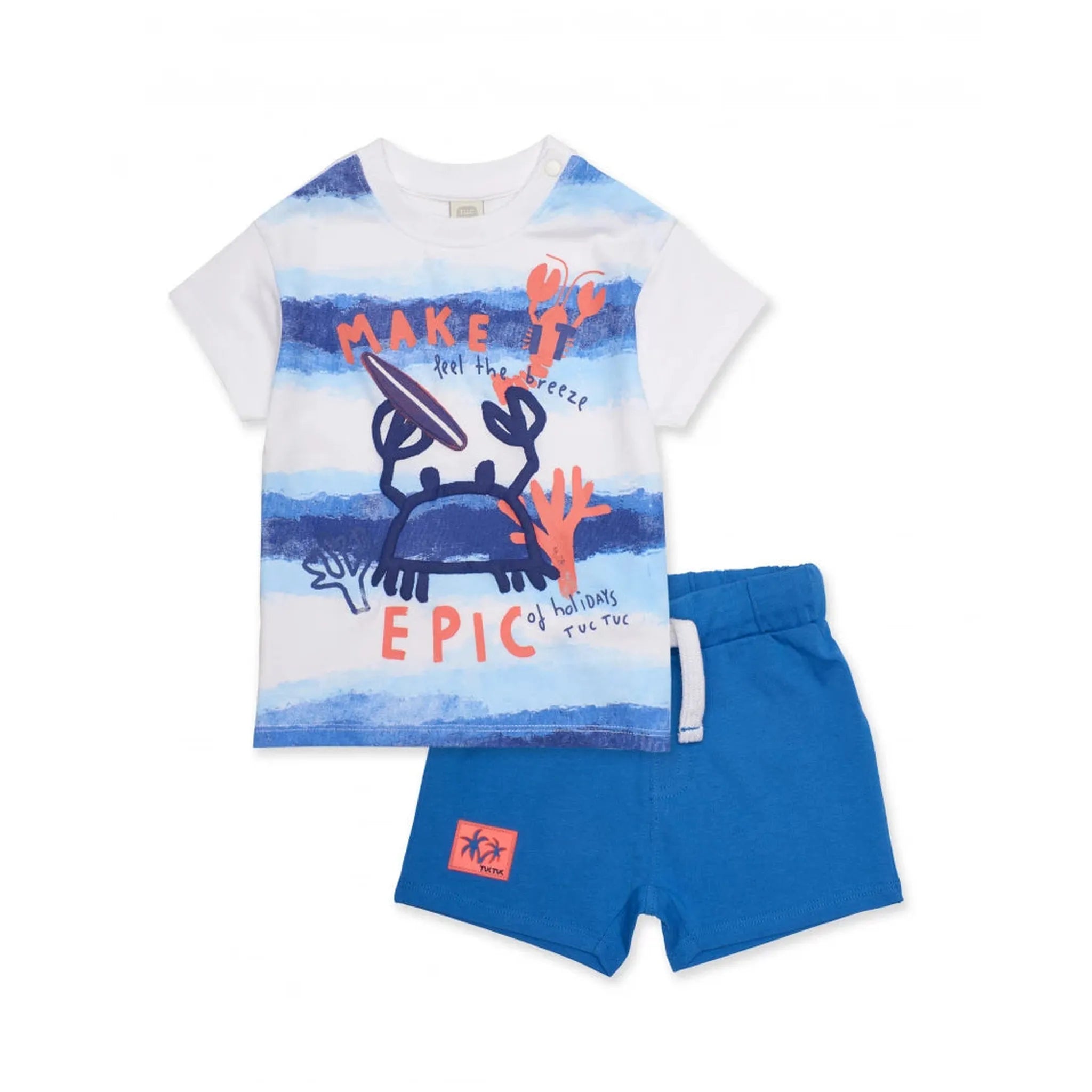 Boys’ knitted set with striped print