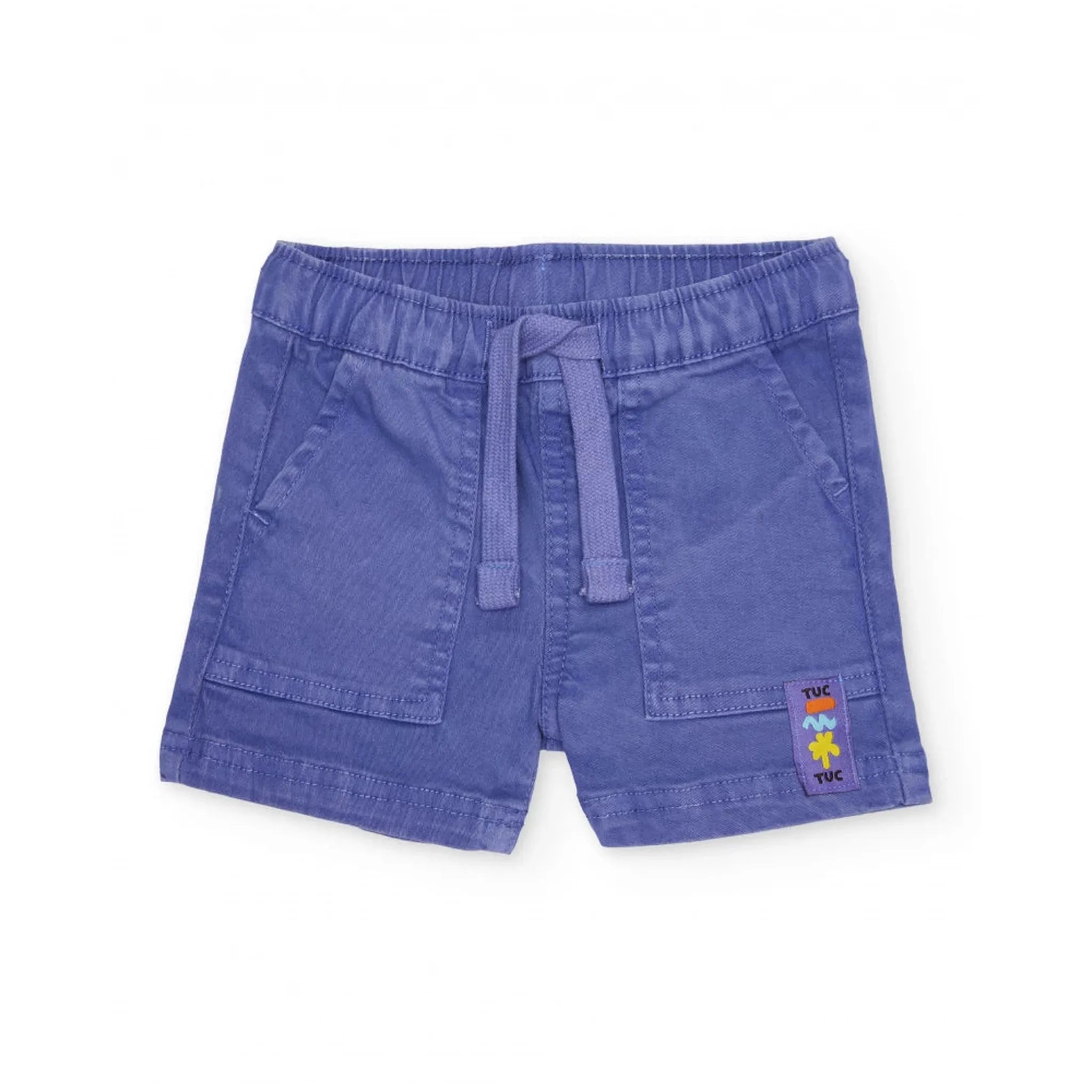 Boys knit T-shirt with horizontal stripes set