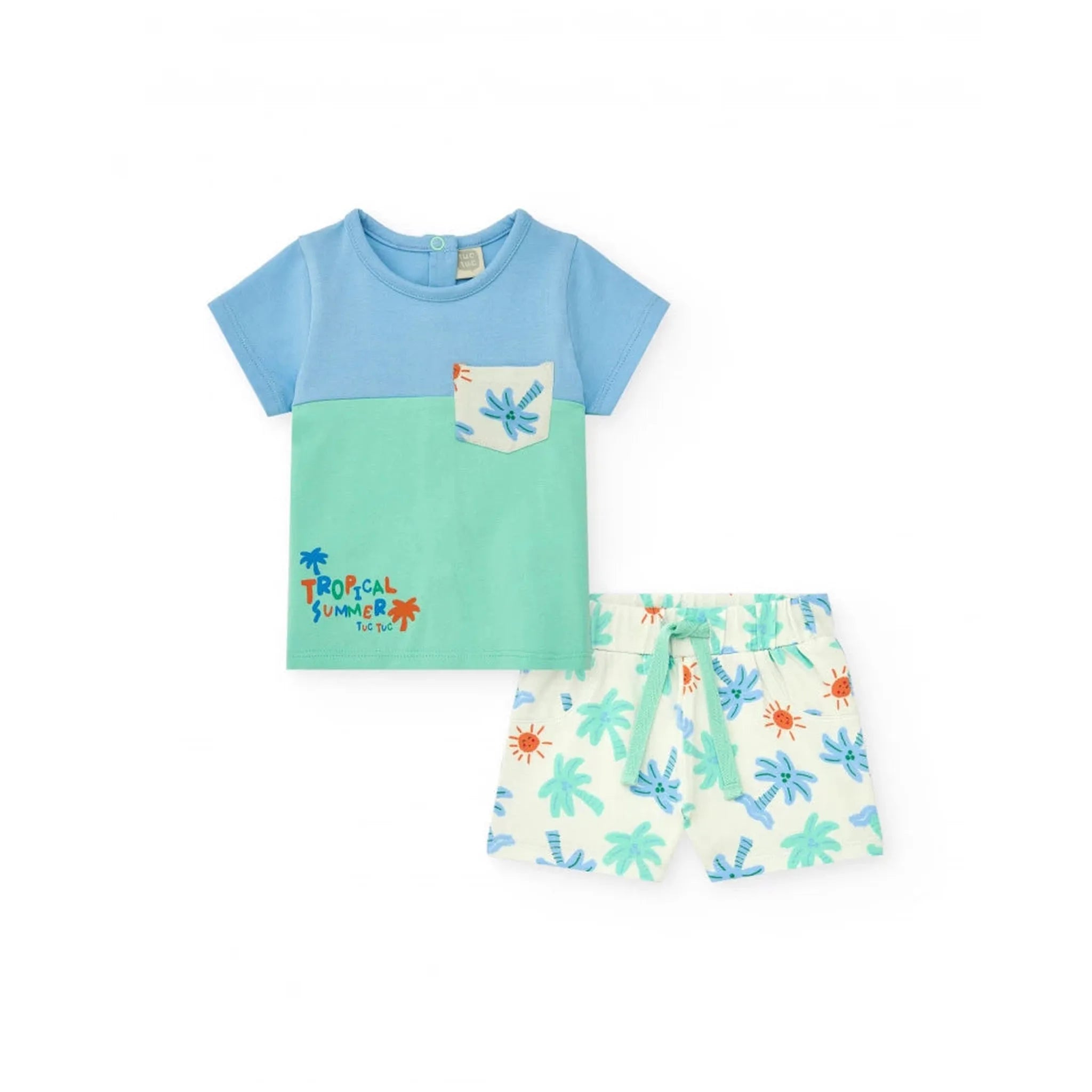 Tropical Summer Boy Short Set