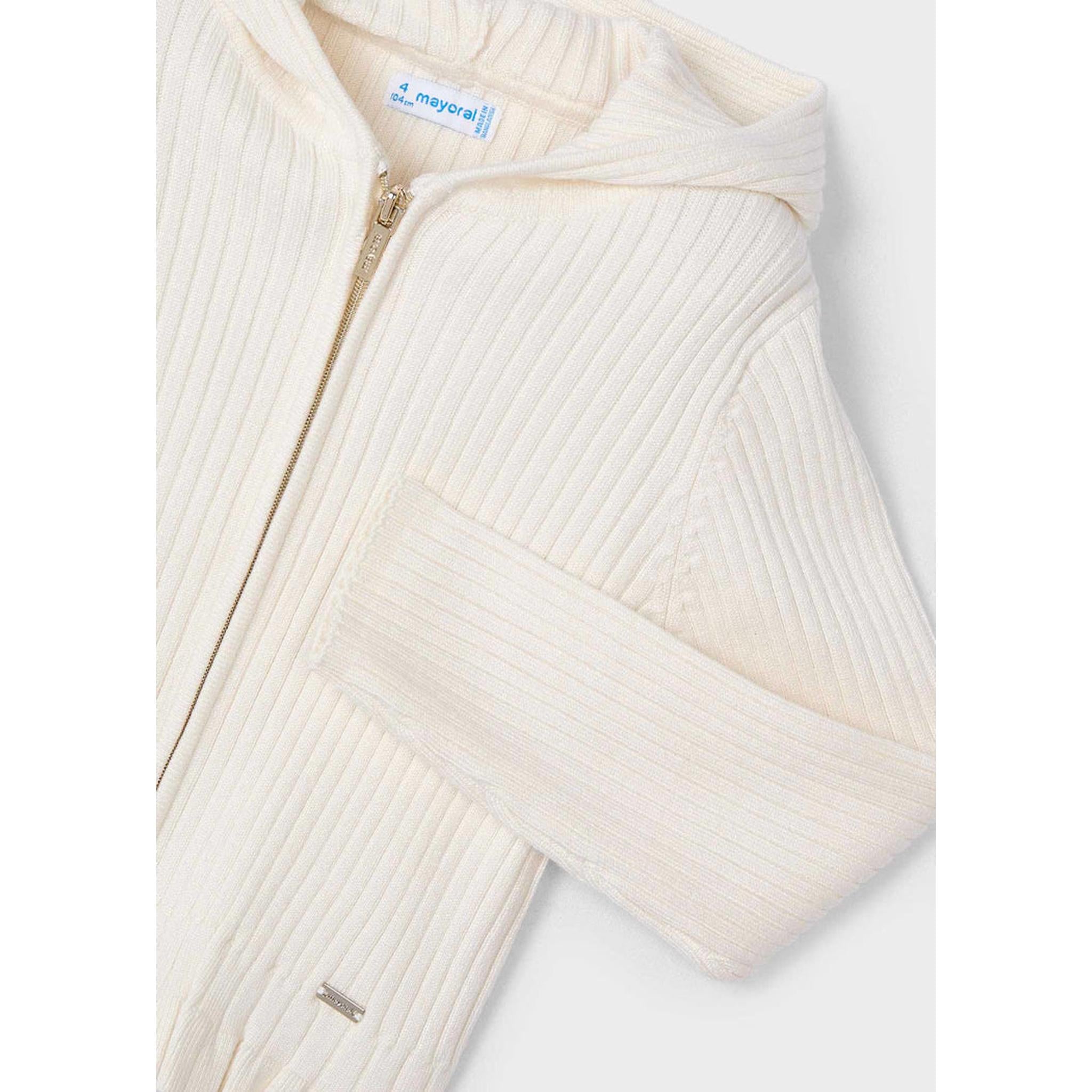 Ribbed Hooded Cardigan