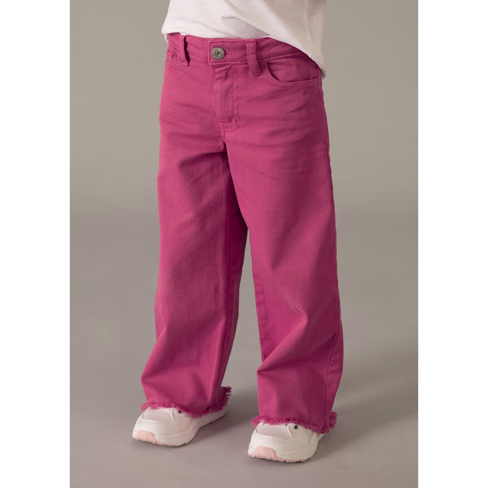 Girl Wide Leg Twill Pants