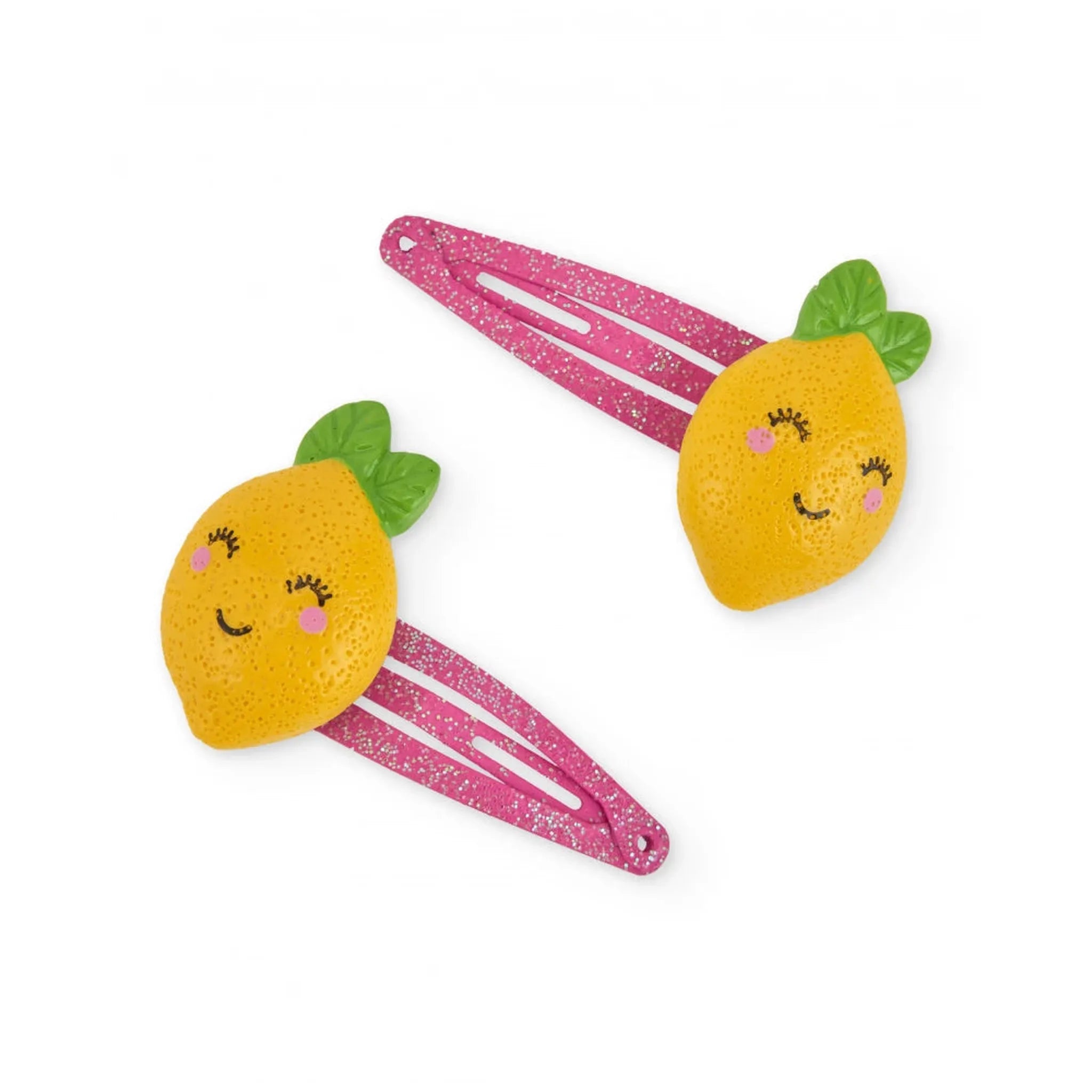 Girls’ set of hair clips with lemon embellishments