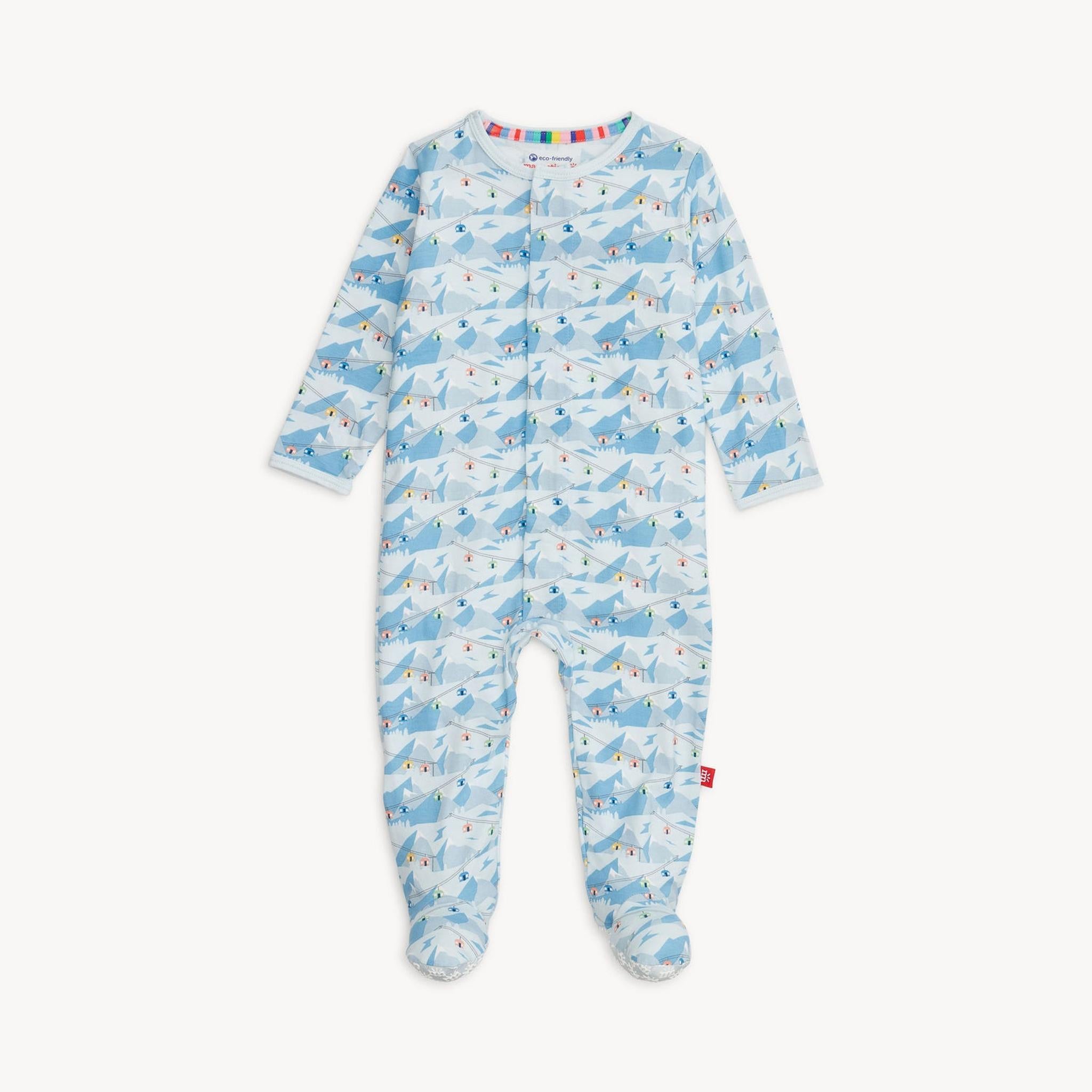 Blue Apres Chic Modal Footie