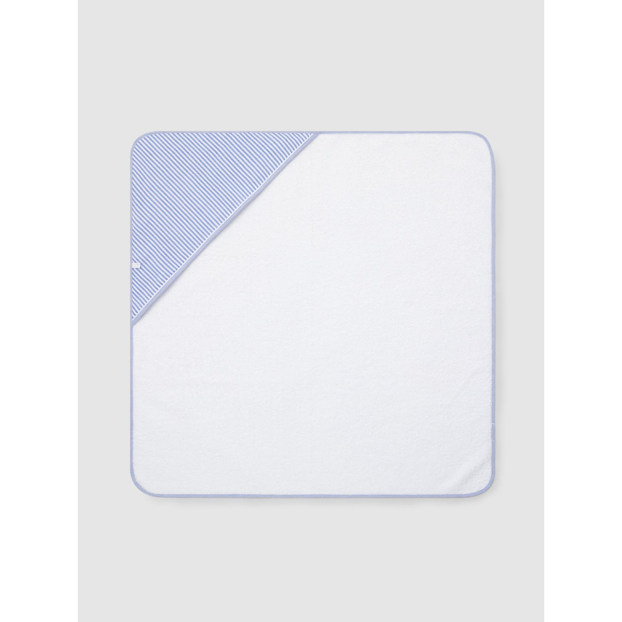 Striped seersucker bath towel